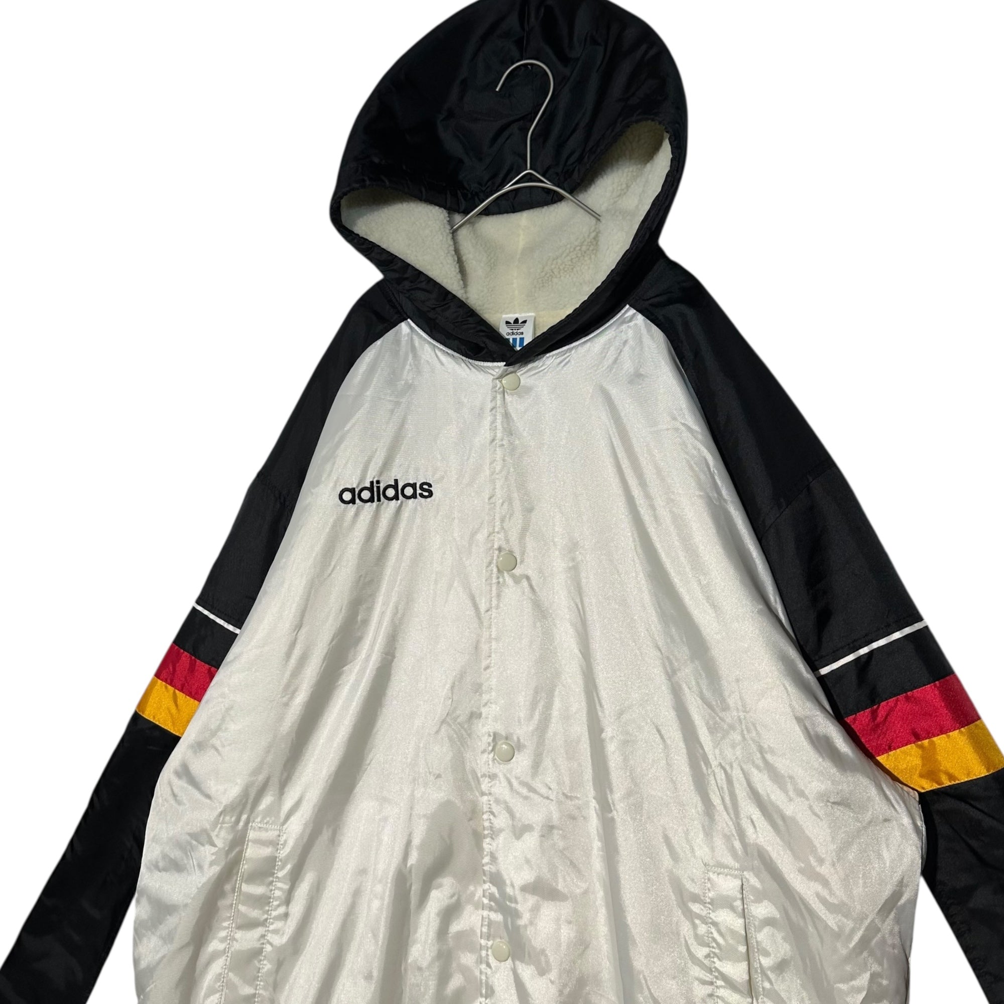 adidas(アディダス) 90's DESCENTE Fleece Lined Bench Coat 90年代 デサント 内 ボア ベンチ コート LL ホワイト