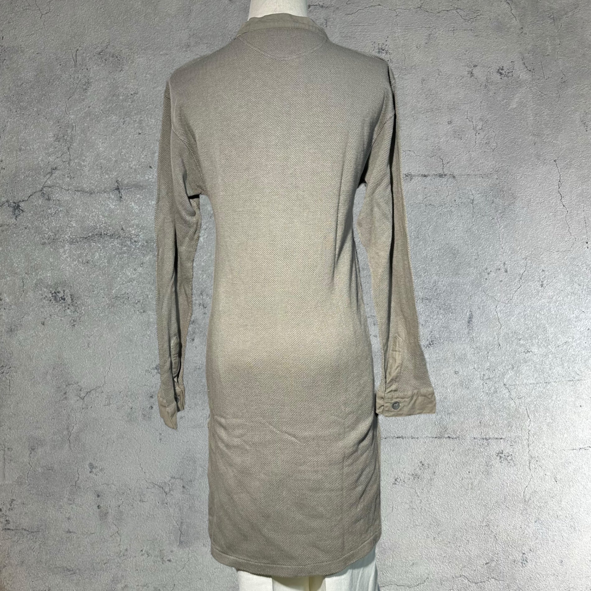 vintage(ヴィンテージ) Swedish Army Waffle Thermal Long Shirt スウェーデン軍 ワッフル サーマル ロングシャツ グレー