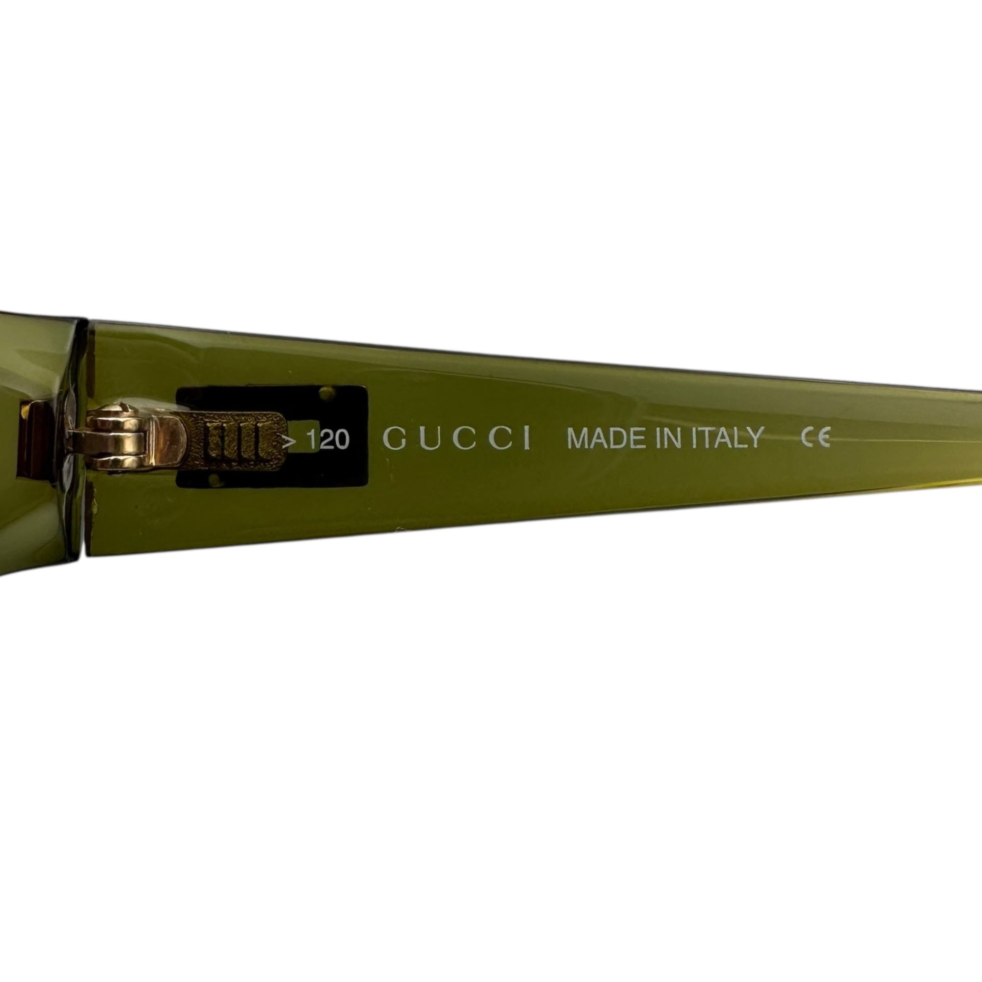 GUCCI(グッチ) G Logo Clear Sunglasses ロゴ クリア サングラス G G2456/S グリーン Y2K