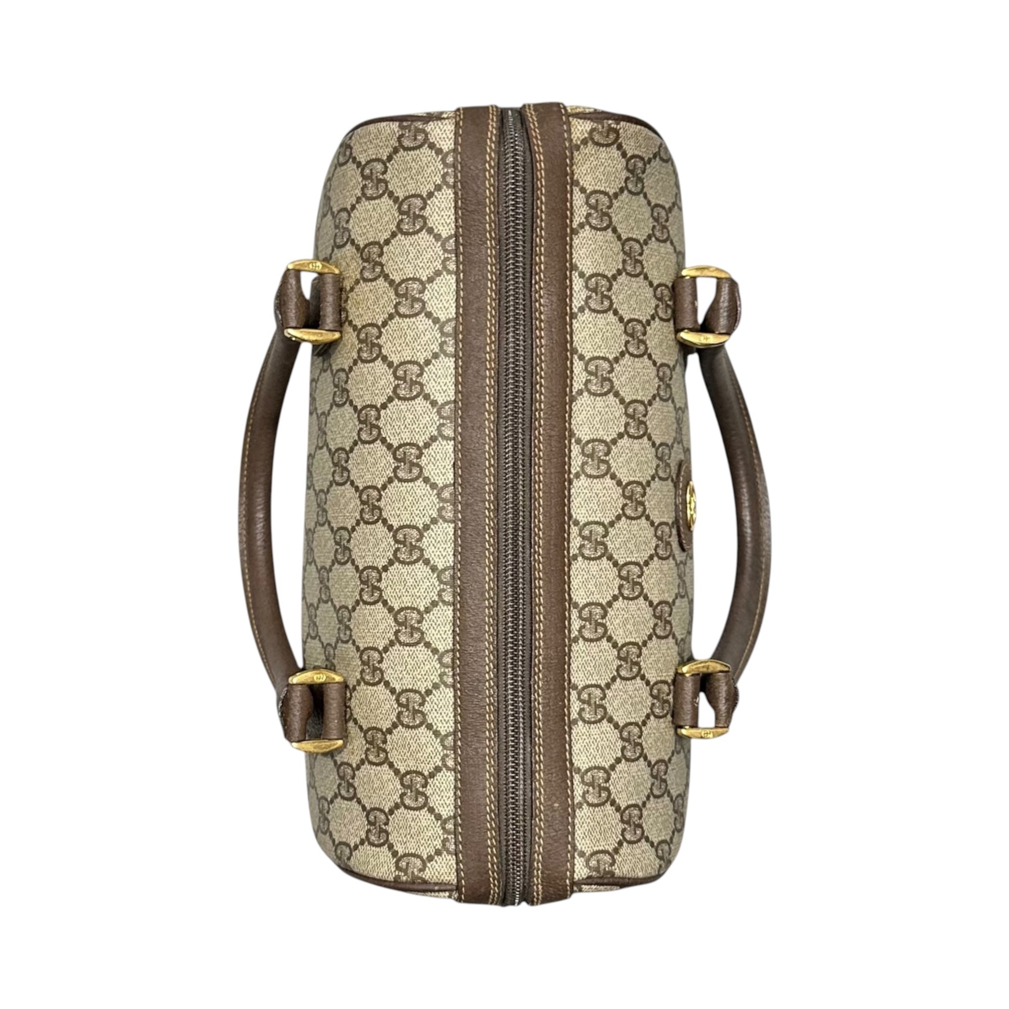 GUCCI(グッチ) GG Supreme Sherry Line Mini Boston Bag GGスプリーム シェリーライン ミニボストン バッグ 002-115-6697 4023 ベージュ ハンド