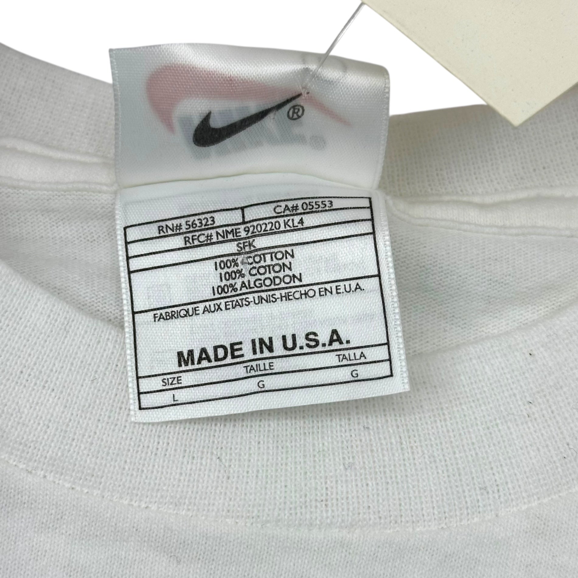 NIKE(ナイキ) 90's PENNY Anfernee Hardaway Tee ペニー アンファニー ハーダウェイ Tシャツ 130313-100 L ホワイト 90年代 ヴィンテージ ホームポジット Foamposite