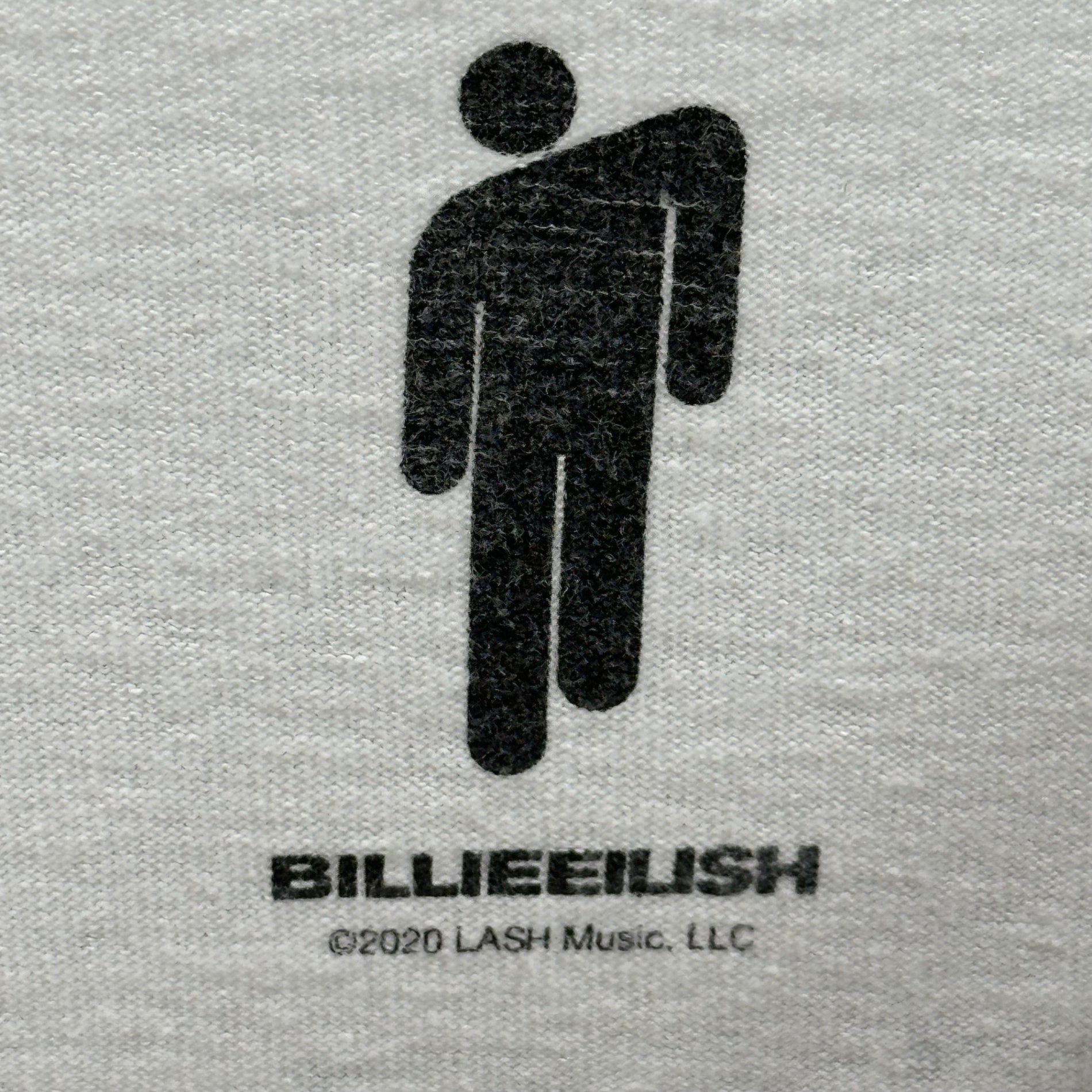 BILLIEEILISH(ビリーアイリッシュ) Front-Print L/S T-Shirt フロント プリント 長袖 Tシャツ XL ホワイト×マルチカラー