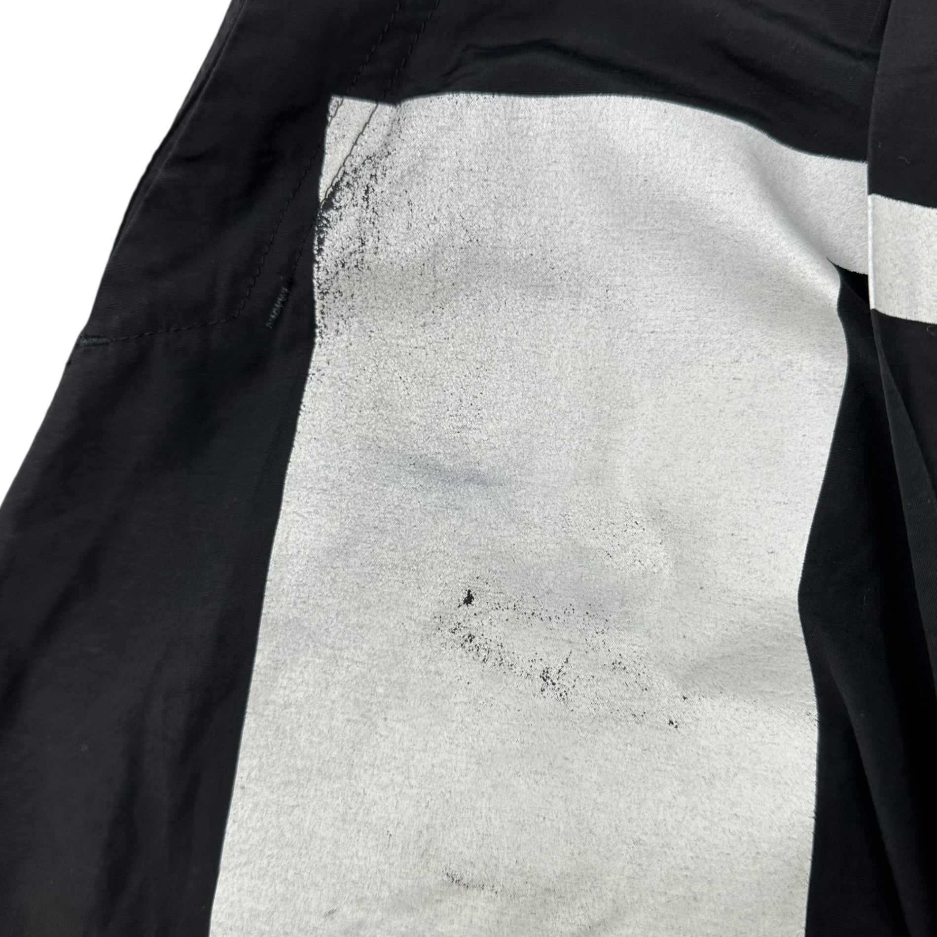 NILoS(ニルズ) 16AW White Paint Layered Sarouel Shorts Pants ホワイト ペイント 重ね サルエル ショーツ パンツ 560PAM6-P 1(S程度) ブラック×ホワイト