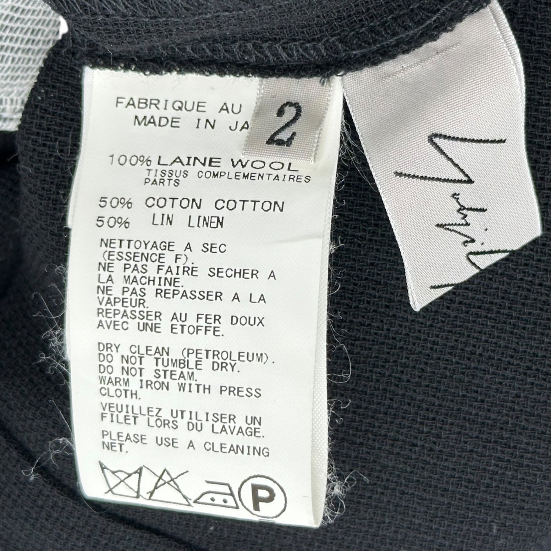 YOHJI YAMAMOTO(ヨウジヤマモト) Back zip sleeveless design cut and sew バックジップ ノースリーブ デザイン カットソー FG-B05-813 2(M程度) ブラック×ホワイト