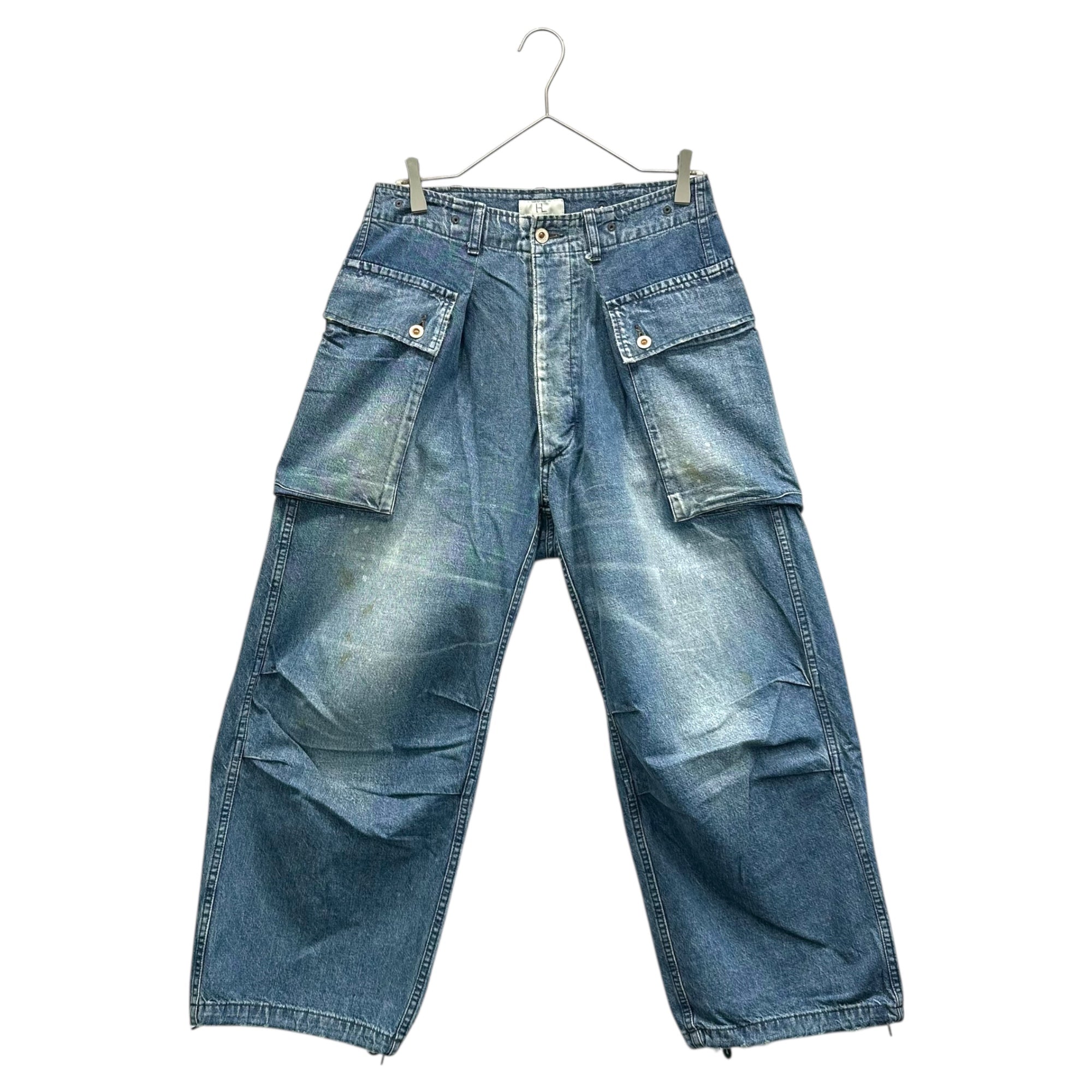 HERILL(ヘリル) Nepdenim M44 Trousers ネップデニム M44 トラウザーズ 23-030-HL-8080-1 1 ライトインディゴ ワイド カーゴ パンツ