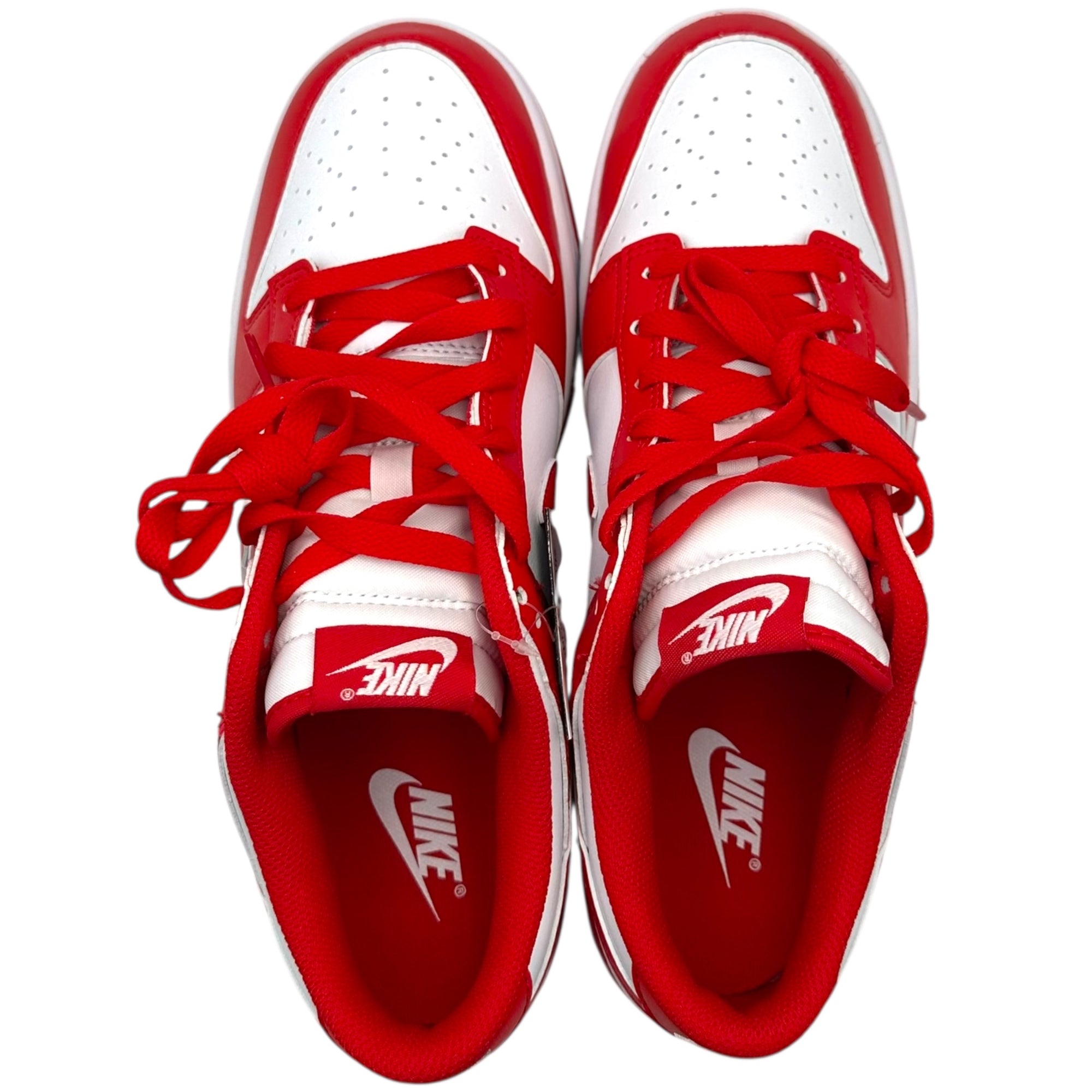 NIKE(ナイキ) Dunk Low Retro "White/White/UniversityRed" ダンクロー レトロ HF5441-104 27cm レッド×ホワイト スニーカー