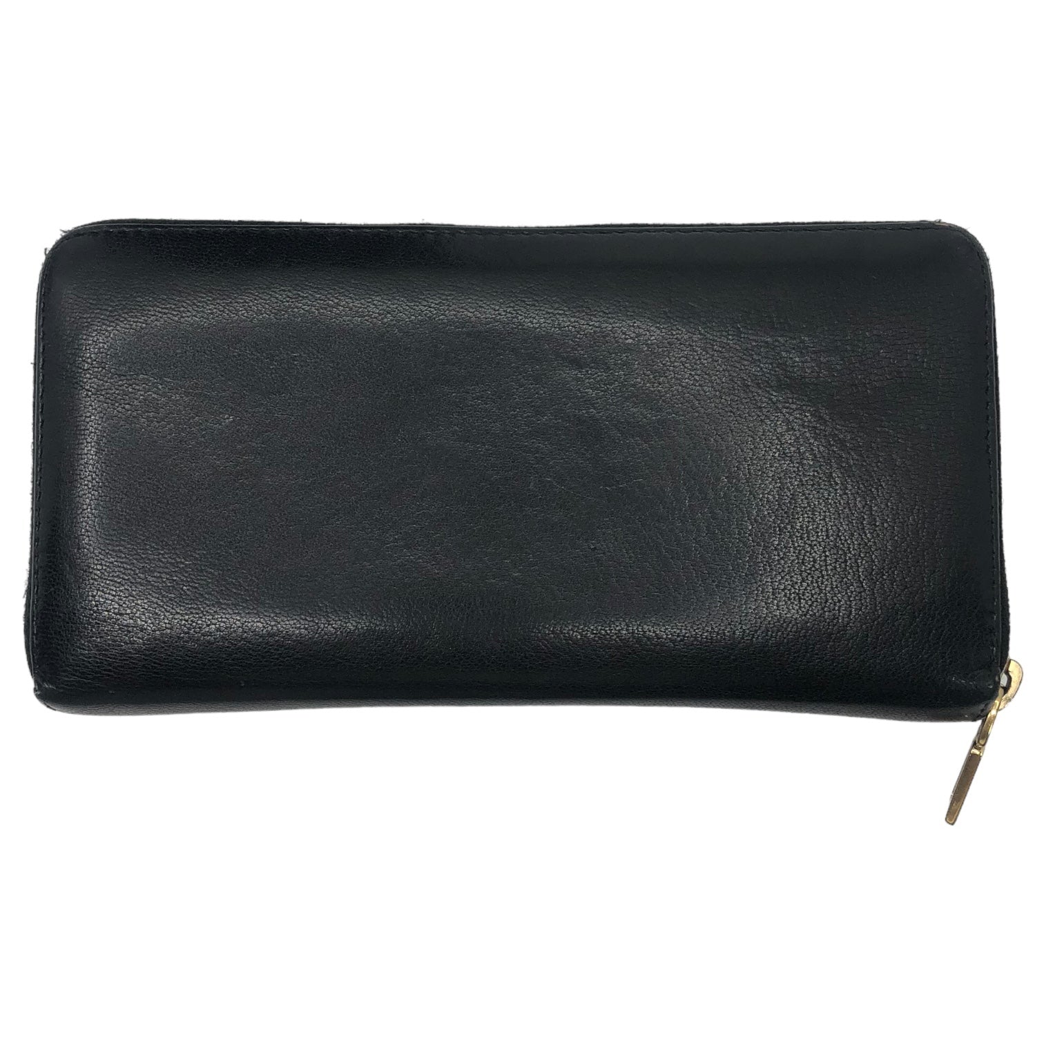 YVES SAINT LAURENT(イヴサンローラン) Logo round zipper leather long wallet ロゴ ラウンド  ファスナー 長財布 352904 ブラック