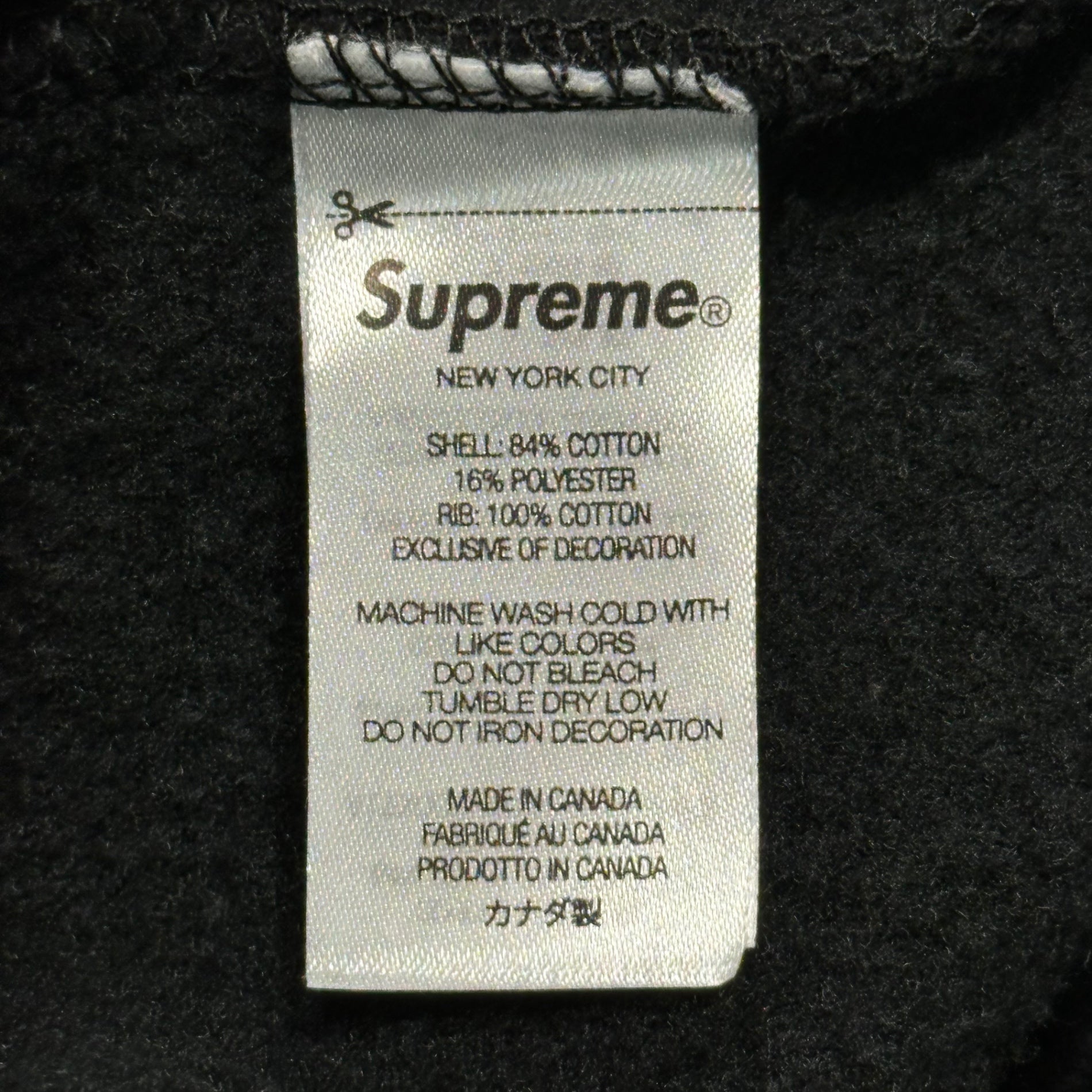 SUPREME(シュプリーム) 22AW Box Logo Crewneck Sweatshirt ボックスロゴ クルーネック スウェット L ブラック×レッド 22FW