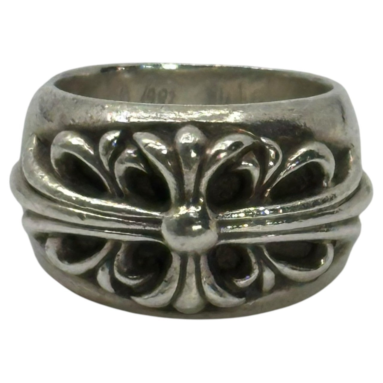 CHROME HEARTS(クロムハーツ) FLRL CRS フローラル クロス リング 13号 シルバー シルバー925