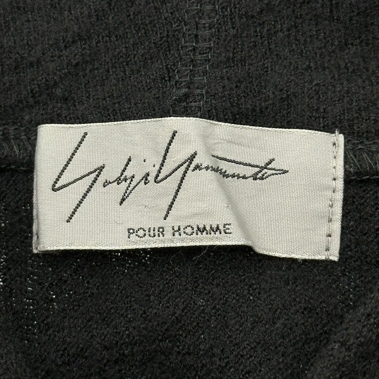 YOHJI YAMAMOTO POUR HOMME(ヨウジヤマモトプールオム) 10AW Cashmere-Blend Half-Button Pullover Hoodie カシミア混 ハーフボタン プルオーバー パーカー HC-T39-970 3(M程度) ブラック