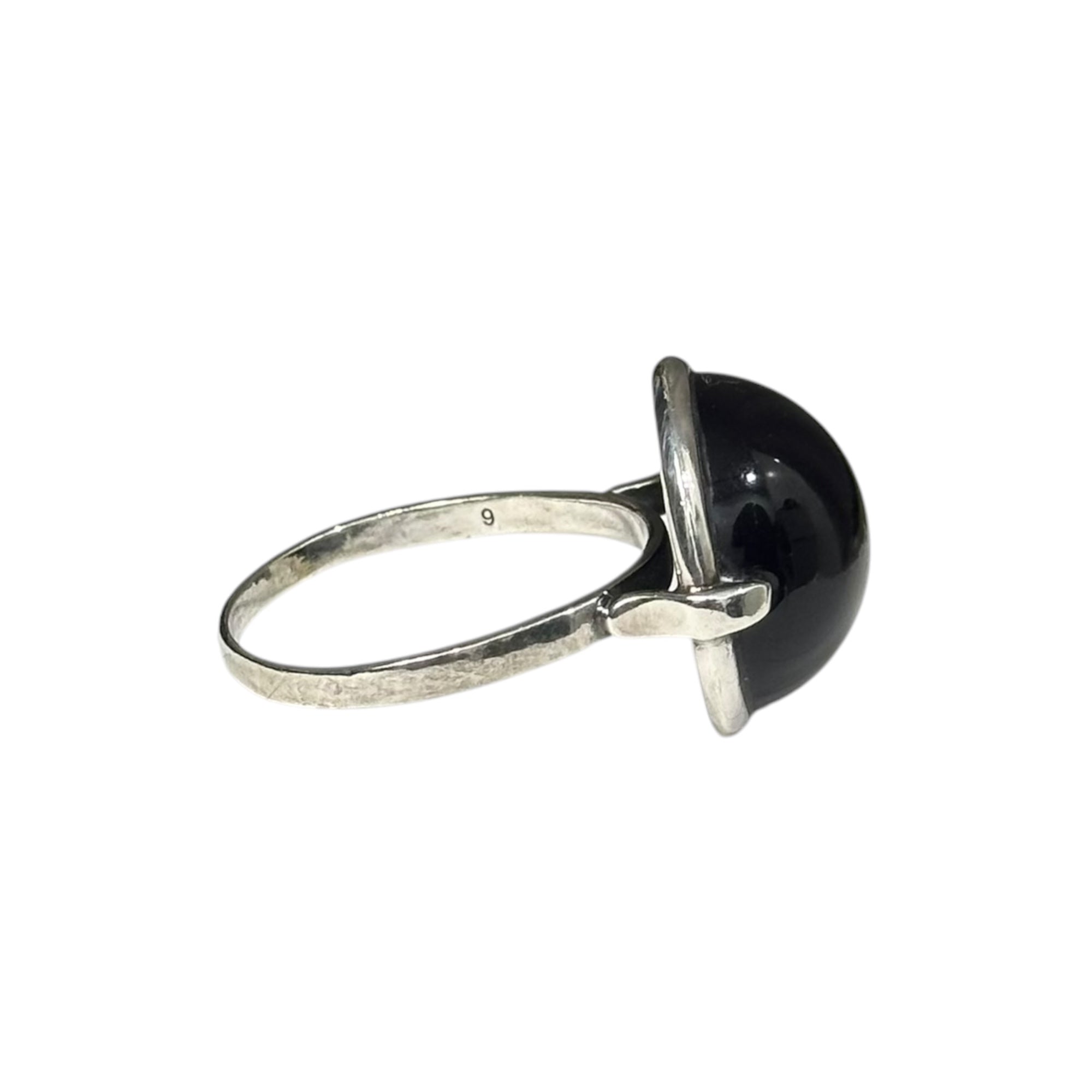 BOTTEGA VENETA(ボッテガヴェネタ) Blue Stone Cabochon Ring ブルー ストーン カボション リング 27号 シルバー×ブルー 青石 silver 925 BV刻印