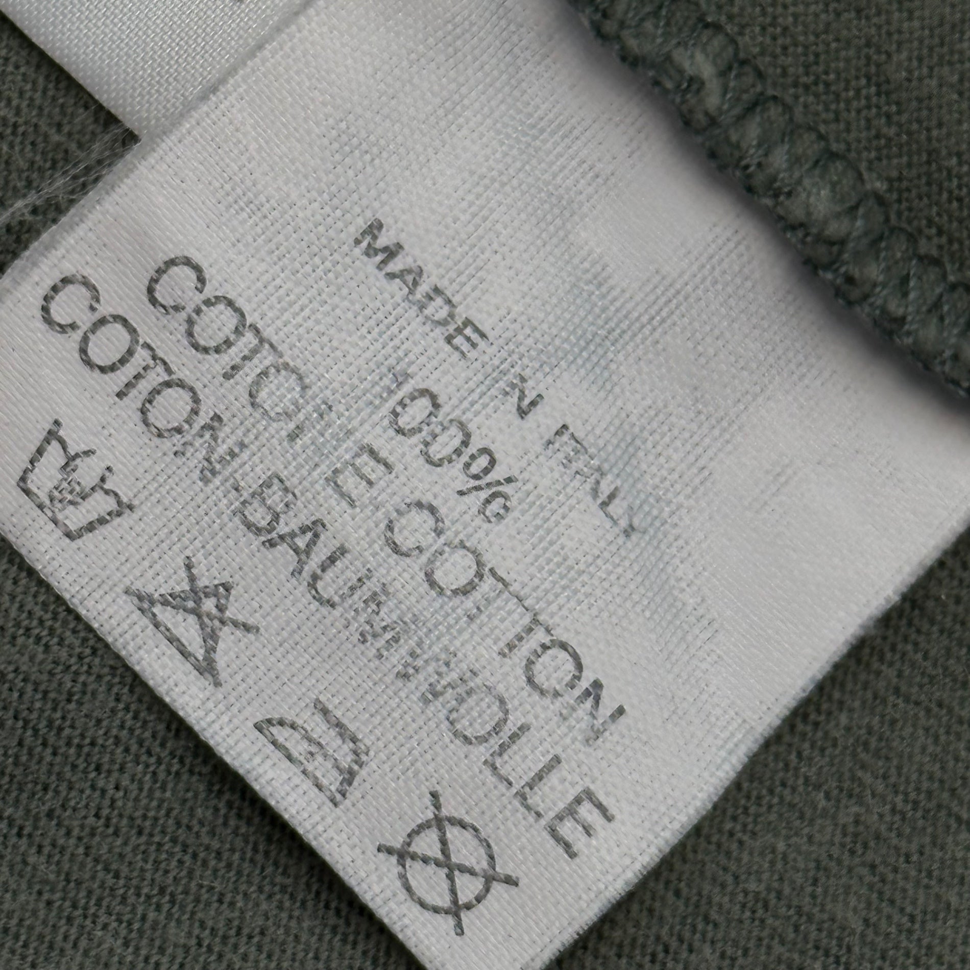 Maison Martin Margiela(メゾン マルタンマルジェラ) 2000AW MISS DEANNA AIDS T-shirt ミスディアナ エイズ Tシャツ 333-39252 XL相当 カーキ×ブルー サイズ稀少 ヴィンテージ