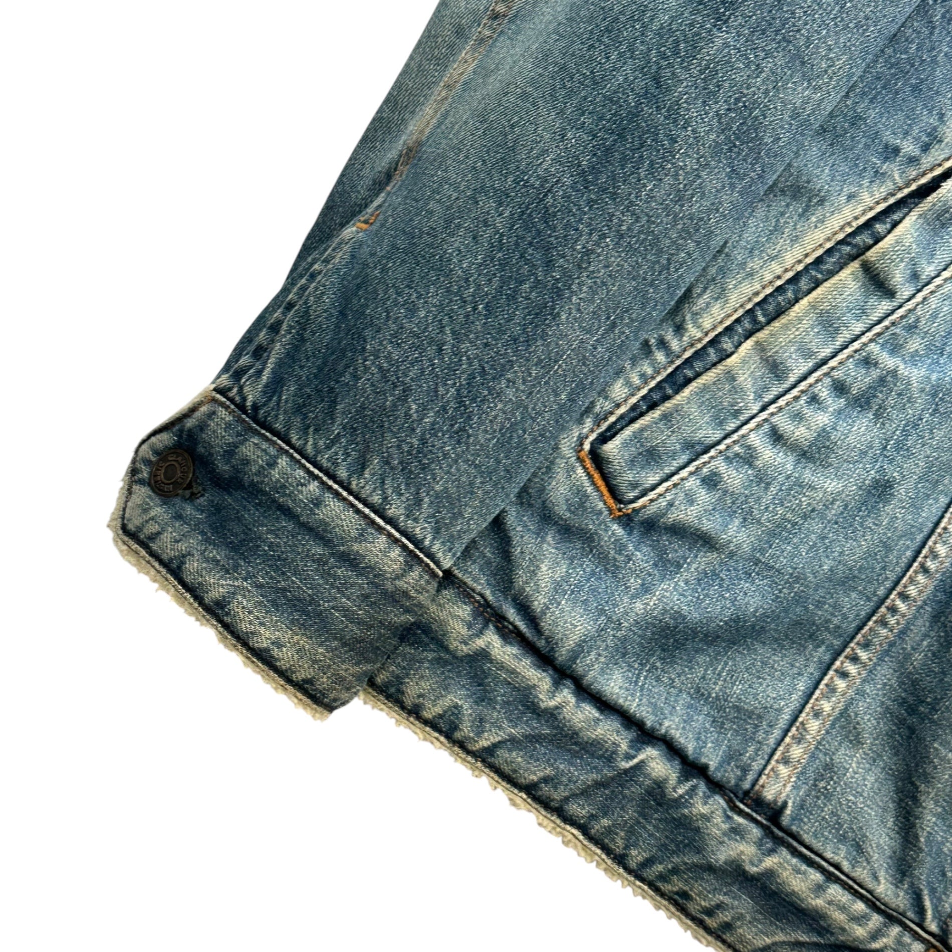 HYSTERIC GLAMOUR(ヒステリックグラマー) 90's~00's KINKY Denim Lunch Jacket デニム ランチ ジャケット 2AB-4800 FREE インディゴ 90年代～