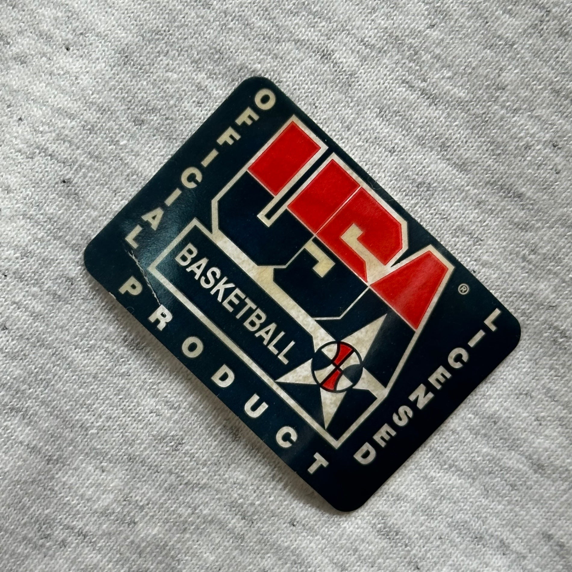 VINTAGE(ヴィンテージ) 1992 Barcelona Olympics Michael Jordan T-shirt 92年 バルセロナ オリンピック マイケルジョーダン Tシャツ L ライトグレー×ライトブルー 90年代