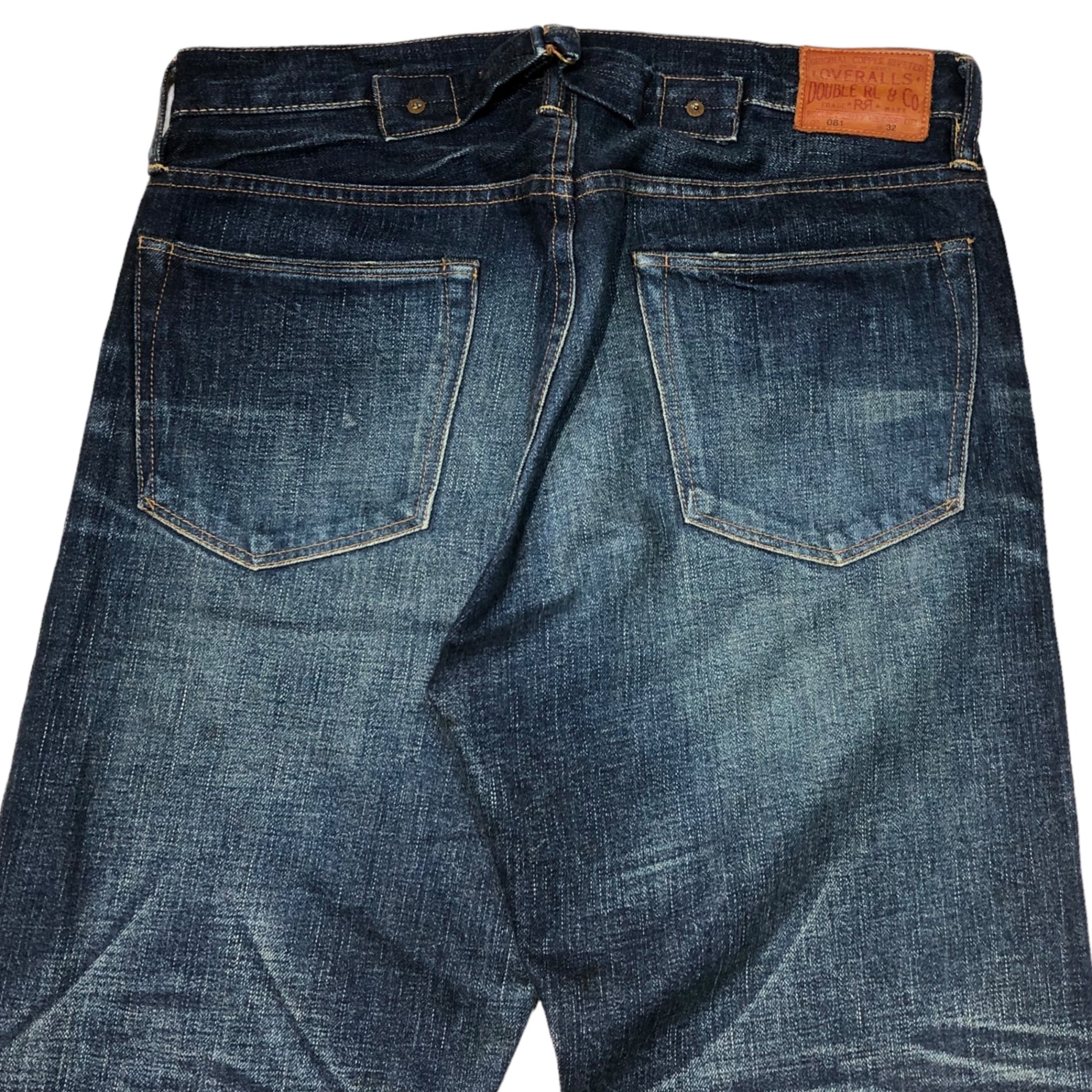 RRL(ダブルアールエル) cinch back denim pants シンチバック デニム パンツ 32×32 インディゴ ジーンズ