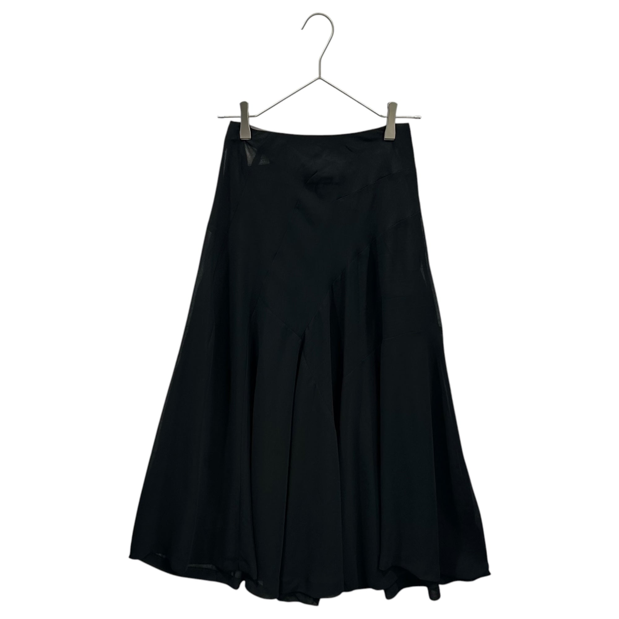 COMME des GARCONS(コムデギャルソン) 1999SS Hook-and-Eye Sheer Skirt フック ボタン シアー スカート GS-040750 FREE ブラック AD1998 90年代 アーカイブ