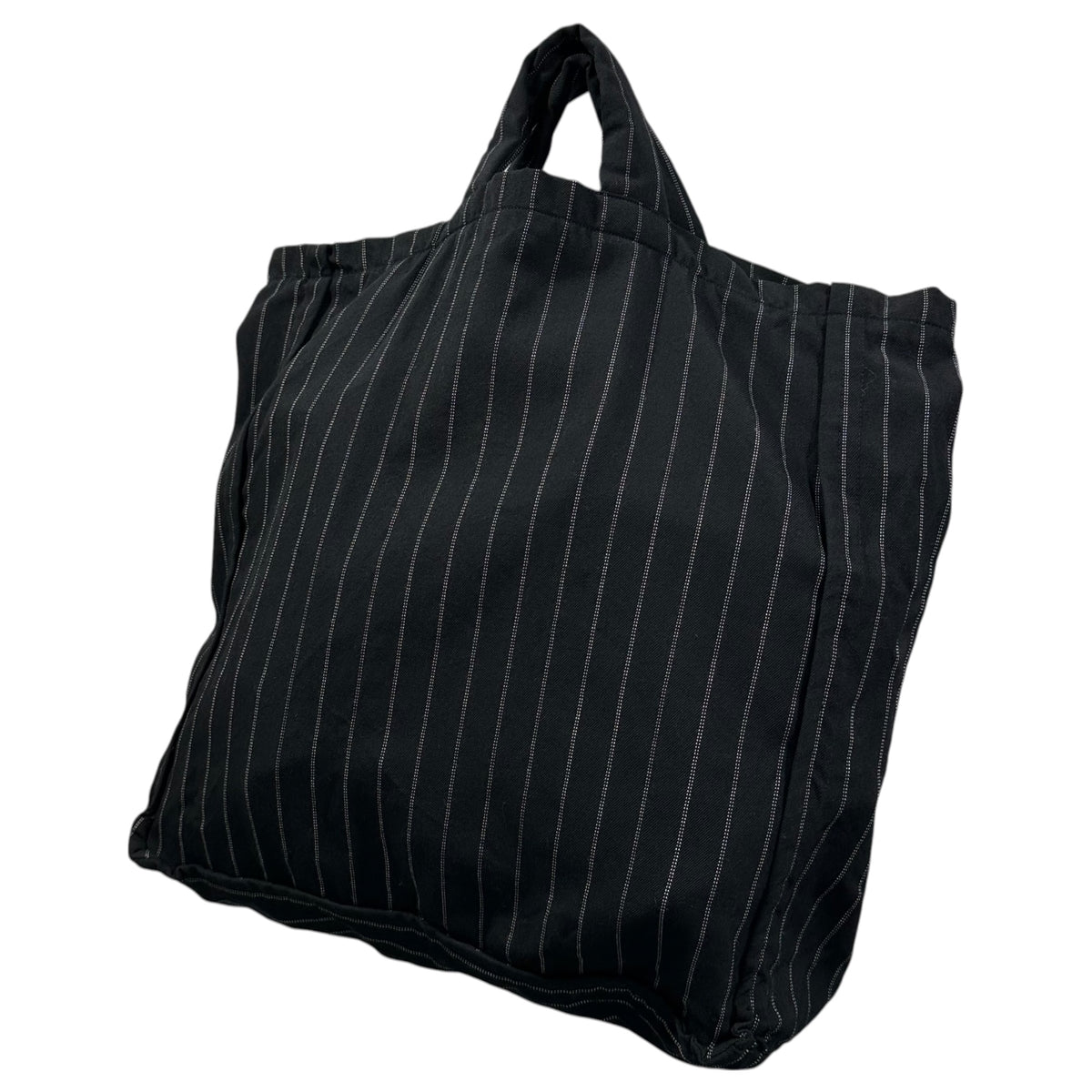 COMME des GARCONS COMME des GARCONS(コムデギャルソンコムデギャルソン) 2000's Wool Striped Tote Bag ウール ストライプ トート バッグ CK102180 ブラック