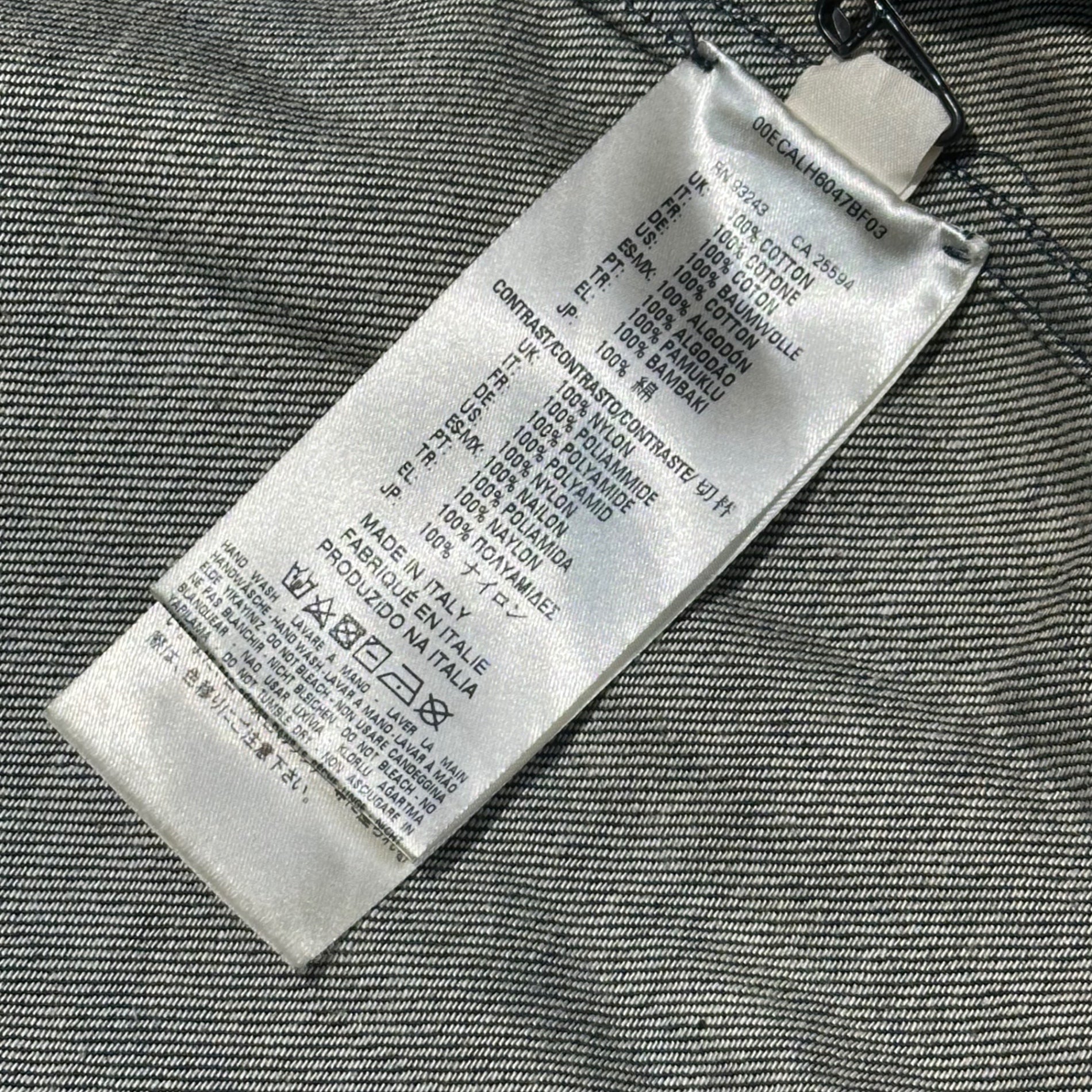 DIESEL BLACK GOLD(ディーゼルブラックゴールド) Denim Panel Hooded Jacket デニム 切替 フーデッド ジャケット 50(XL) ブラック×ネイビー