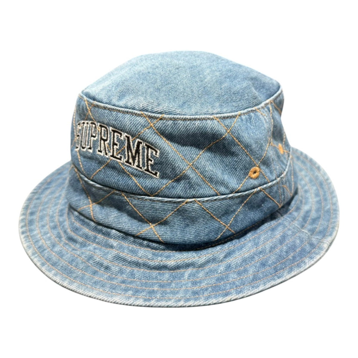 SUPREME(シュプリーム) 2018AW Diamond Stitch Crusher ダイヤモンド ステッチ デニム ハット ライトインディゴ 18FW