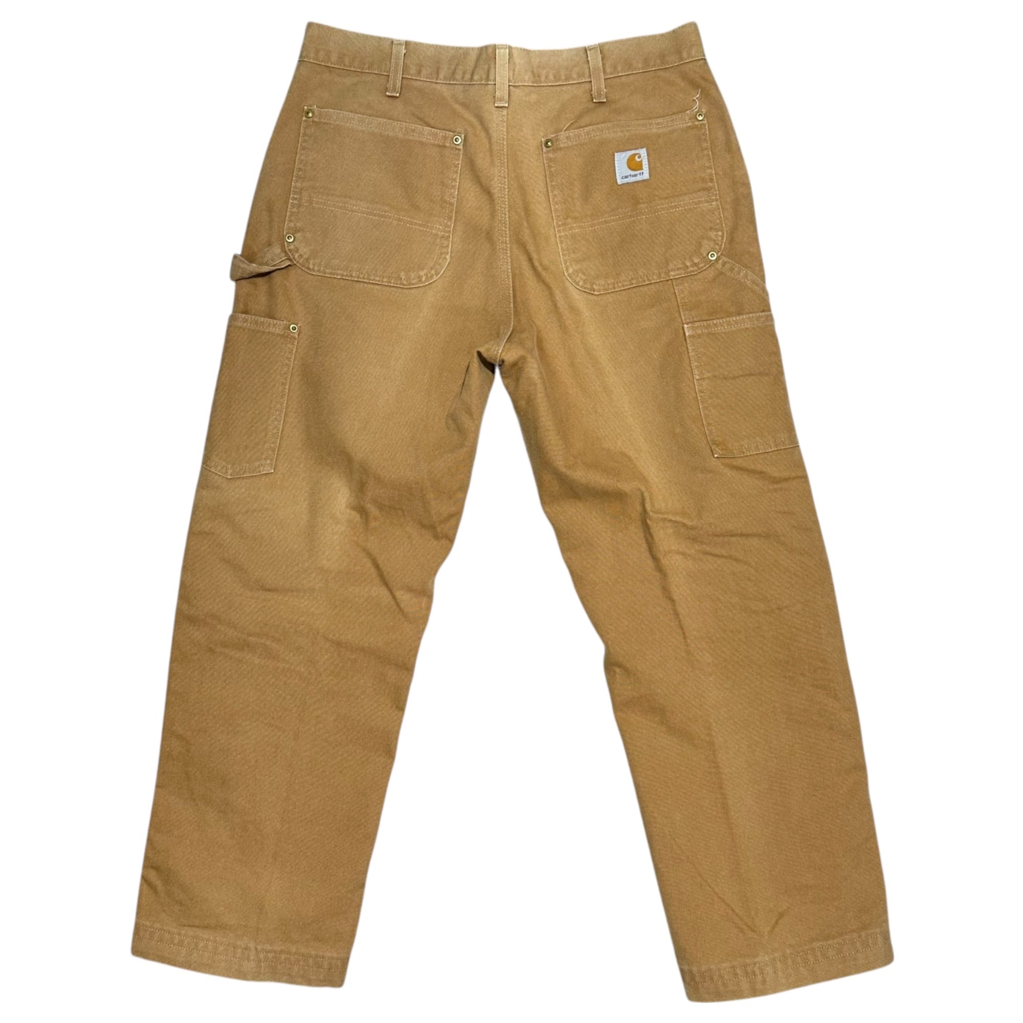 carhartt(カーハート) Double Knee Duck Work Pants ダブルニー ダック地 ワーク パンツ W34程度 ブラウン