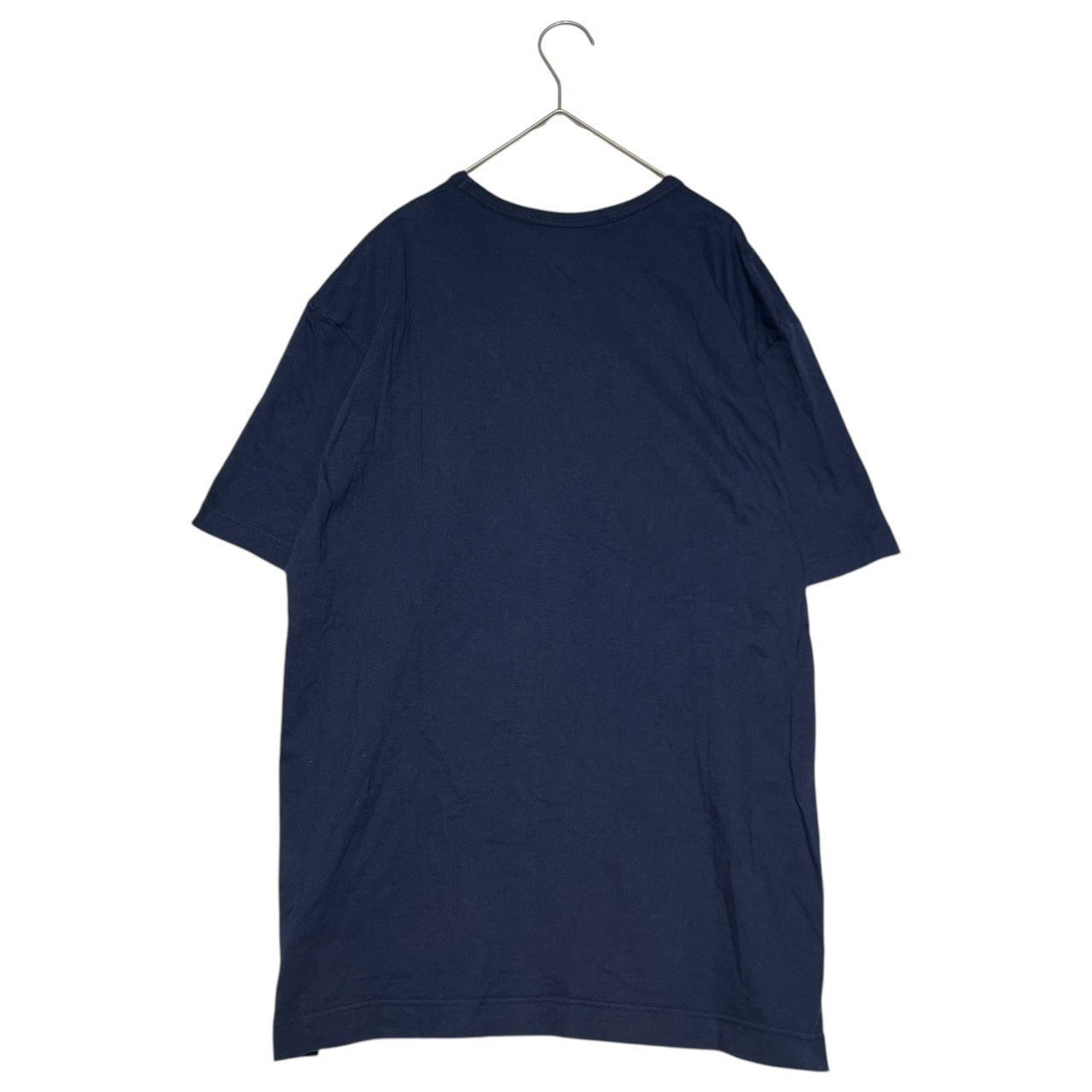 COMME des GARCONS SHIRT(コムデギャルソンシャツ) 00's Front pleated T-shirt フロント プリーツ Tシャツ M ネイビー インサイドアウト フランス製