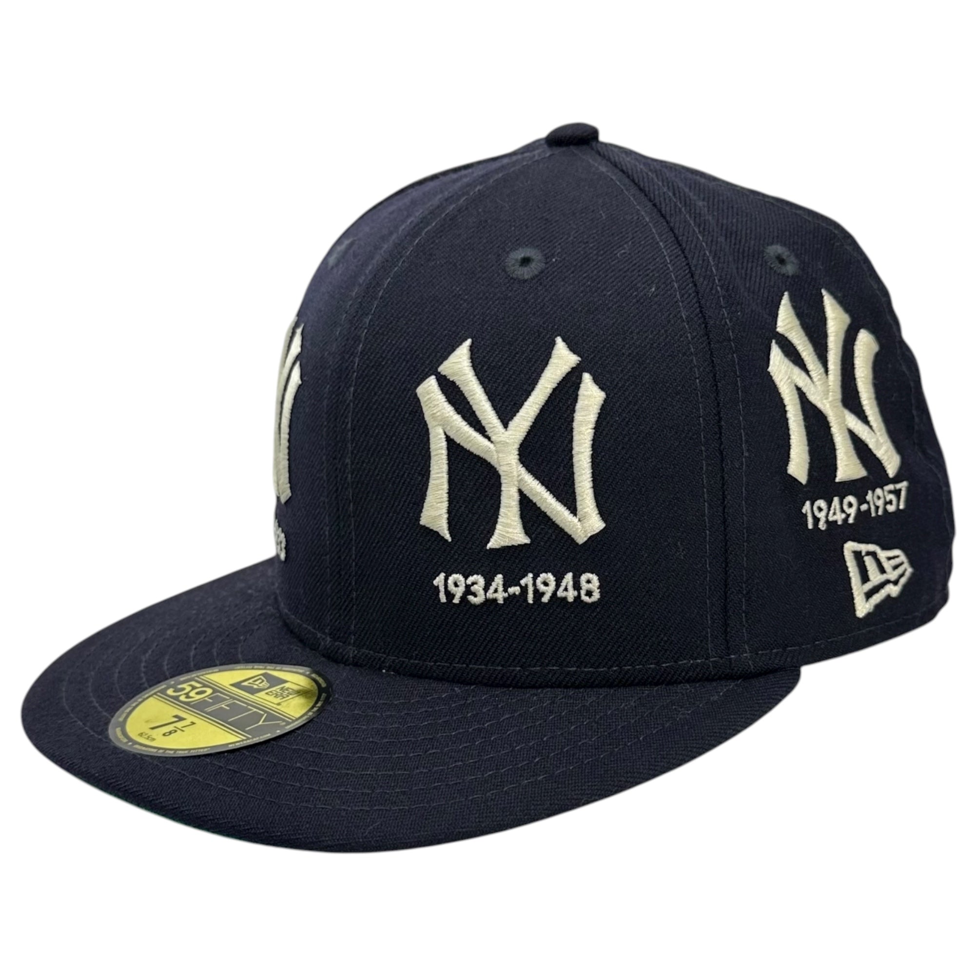 NEW ERA(ニューエラ) 59FIFTY New York Yankees LOGO TIMELINE ニューヨーク ヤンキース ロゴ 歴代 ベースボール キャップ 7 7/8(62.5cm) ネイビー 海外限定モデル