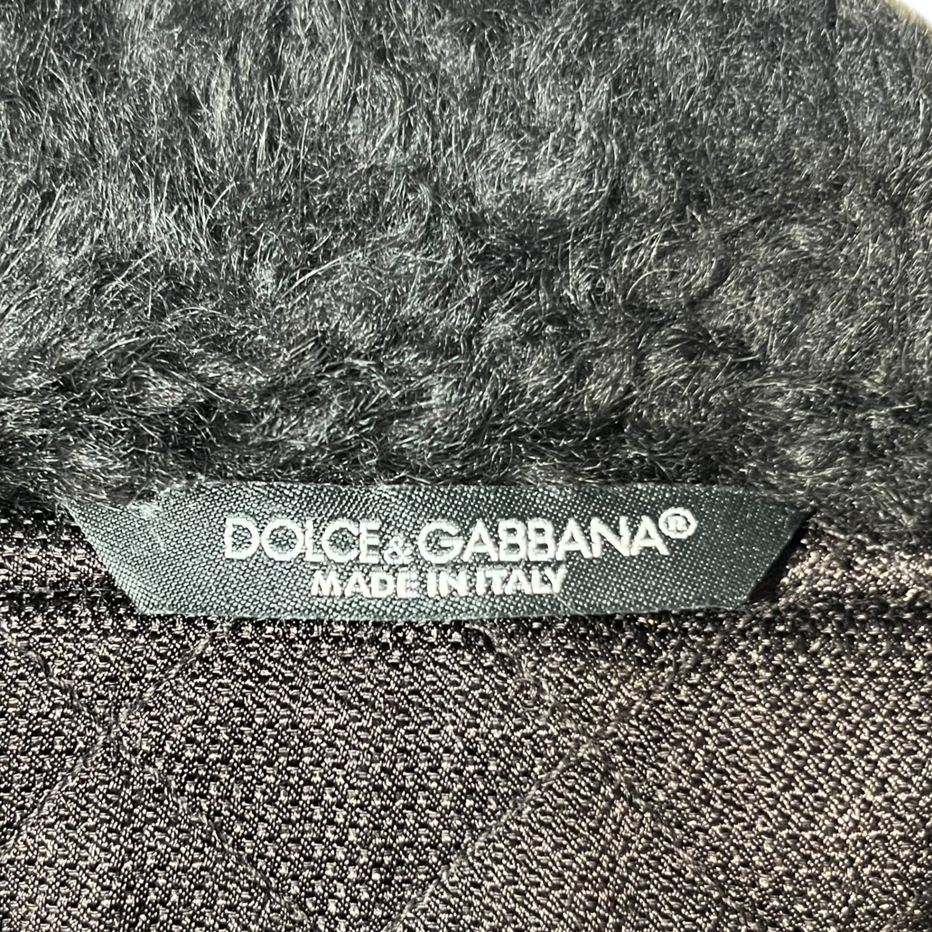 DOLCE&GABBANA(ドルチェ&ガッバーナドルガバ) Lamb fur quilted corduroy jacket ラムファー キ