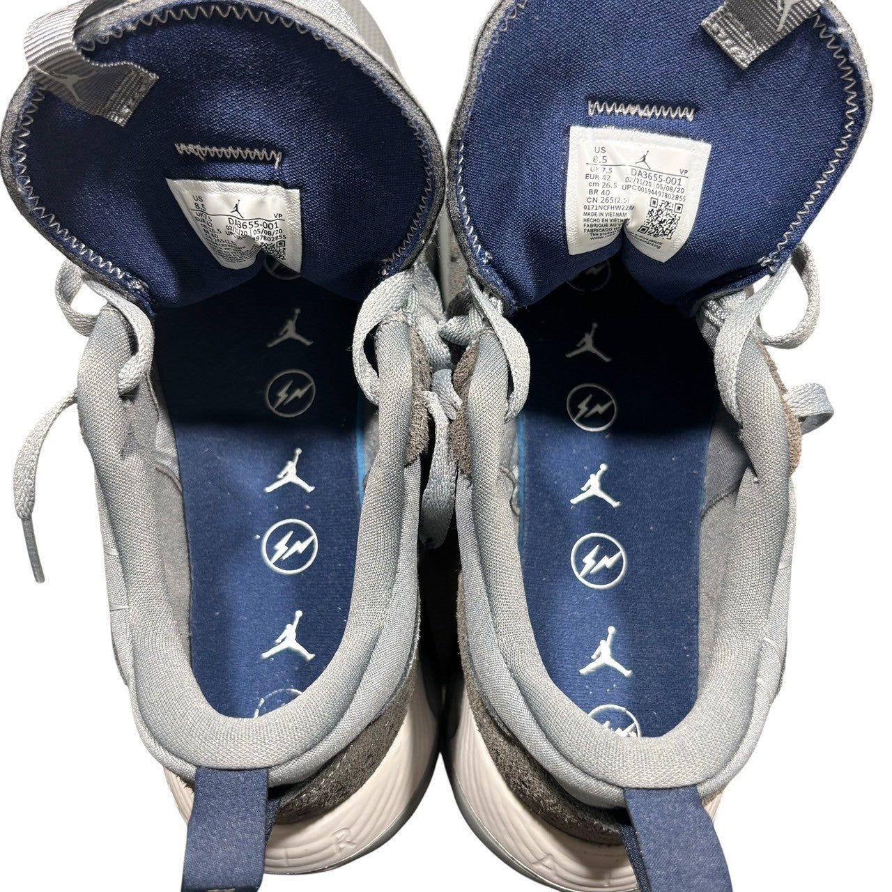 NIKE × FRAGMENT DESIGN(ナイキ × フラグメントデザイン) JORDAN AIR CADENCE SP FRAGMENT DESIGN ジョーダン エアー カデンス スペシャル ローカット スニーカー DA3655-001 26.5cm グレー