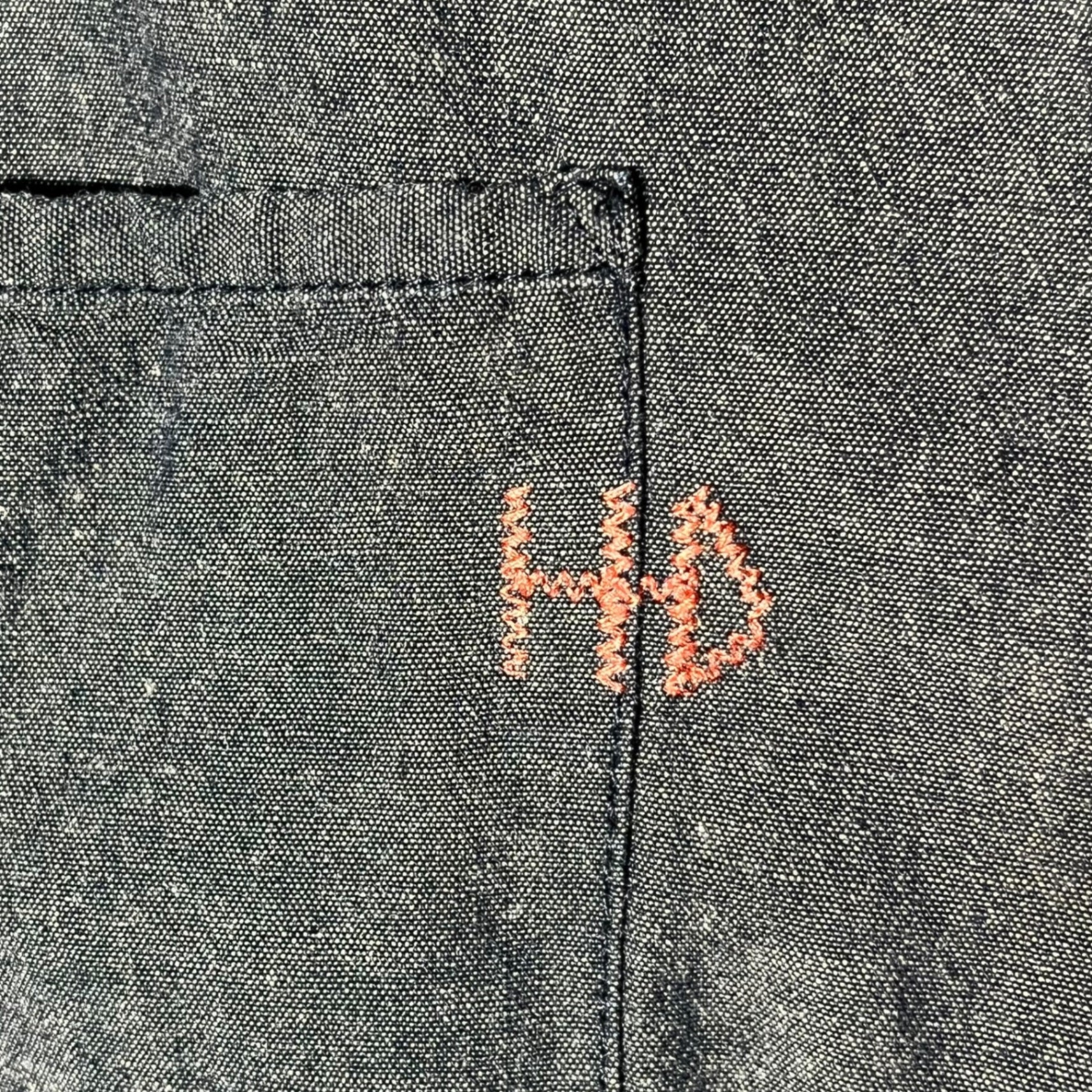 HARLEY DAVIDSON(ハーレーダビッドソン) Back Logo Embroidery Long Sleeve Shirt バック ロゴ 刺繍 長袖 シャツ 96011-04VM XL グレー アメカジ バイク