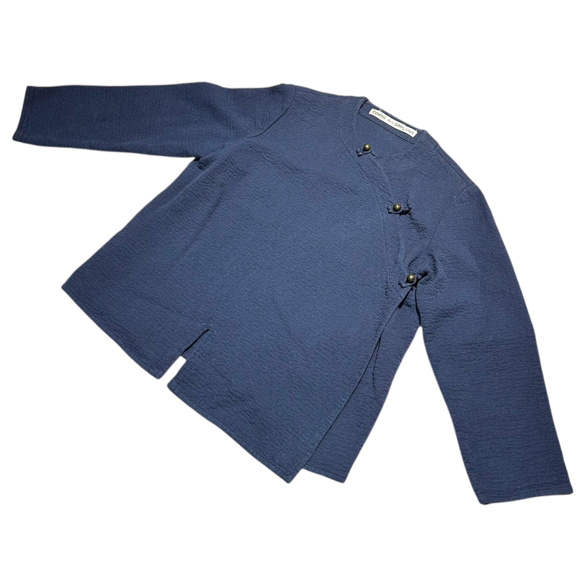 COMME des GARCONS(コムデギャルソン) 70's Archive Bell Button Kung Fu Jacket アーカイブ 鈴 ボタン カンフー ジャケット J110130 表記無(FREE) ネイビー 70年代 ヴィンテージ