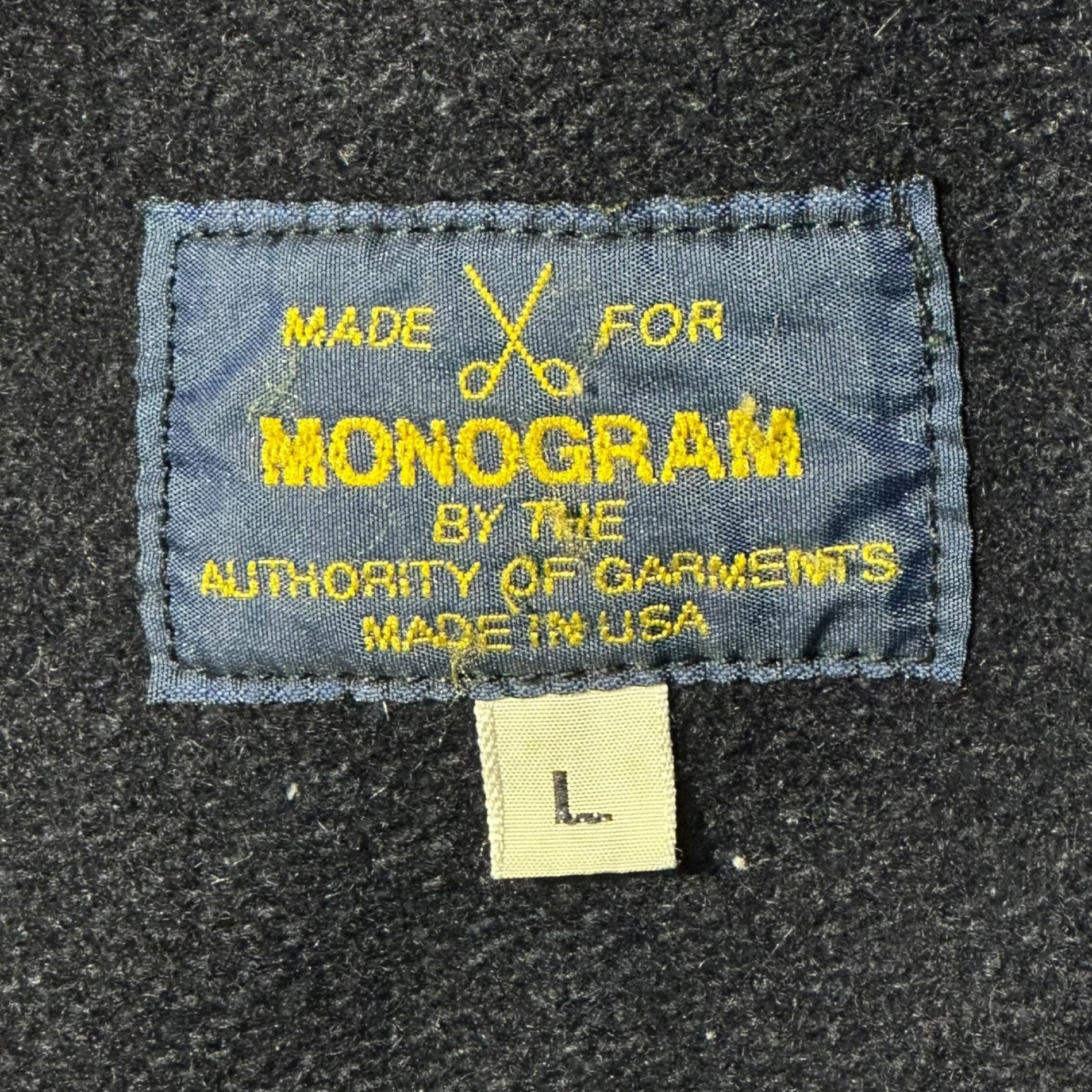 monogram(モノグラム) 90's Zip-up wool single jacket 90年代 ジップアップ ウール シングル ジャケット L ネイビー