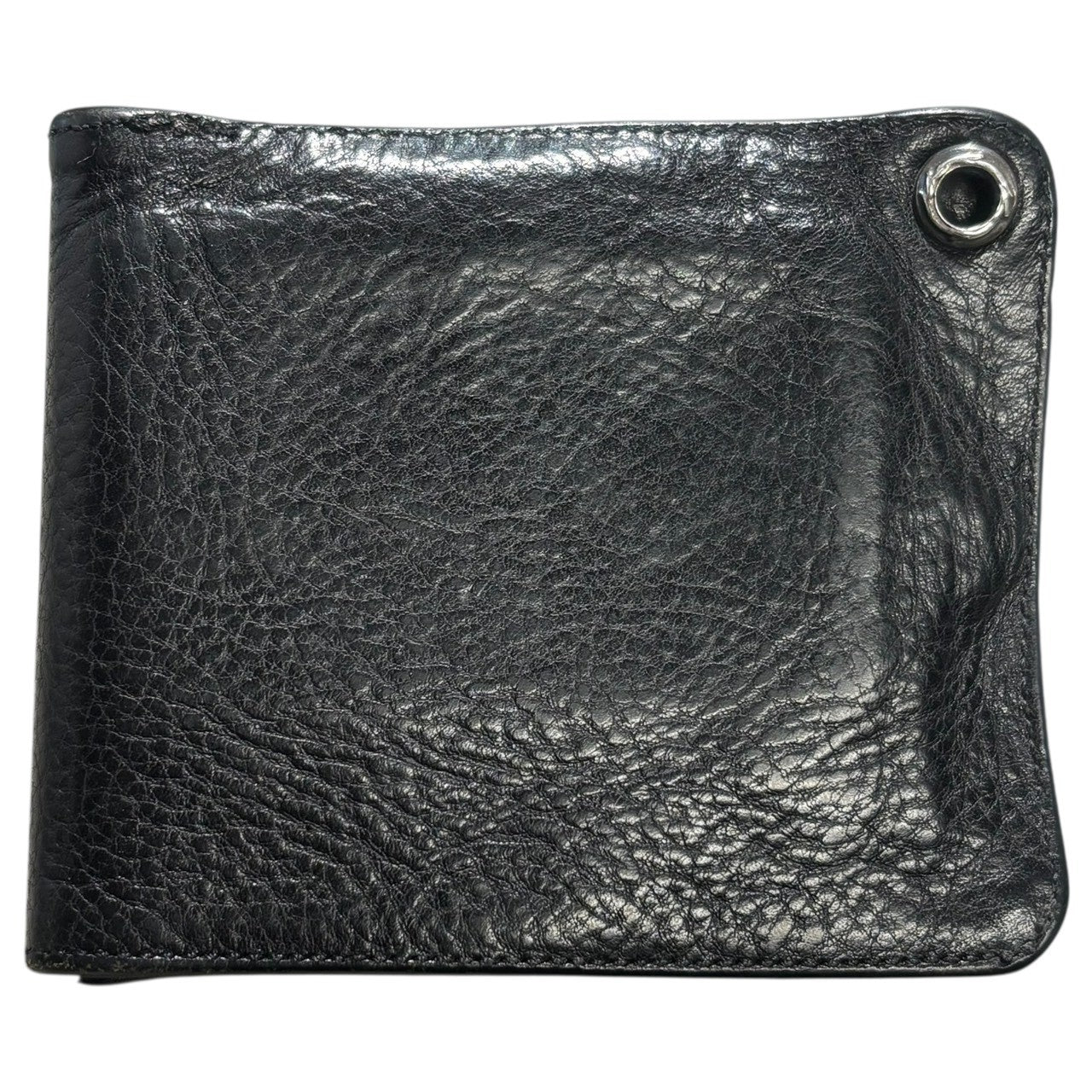 CHROME HEARTS(クロムハーツ) 1SNAP WALLET 1スナップ クロスボタン ウォレット ブラック 2つ折り財布 インボイス付