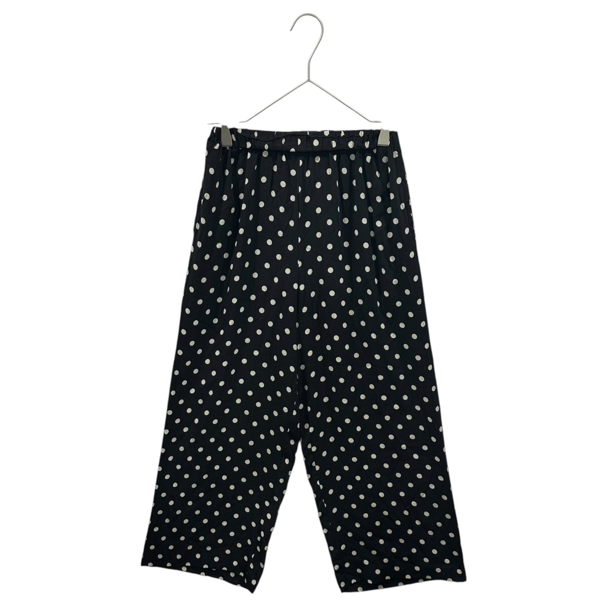 robe de chambre COMME des GARCONS(ローブドシャンブルコムデギャルソン) 1998SS All-Silk Polka Dot Sheer Easy Pants オール シルク ドット シアー イージー パンツ RP-100130 FREE ブラック×アイボリー AD1997 90s アーカイブ