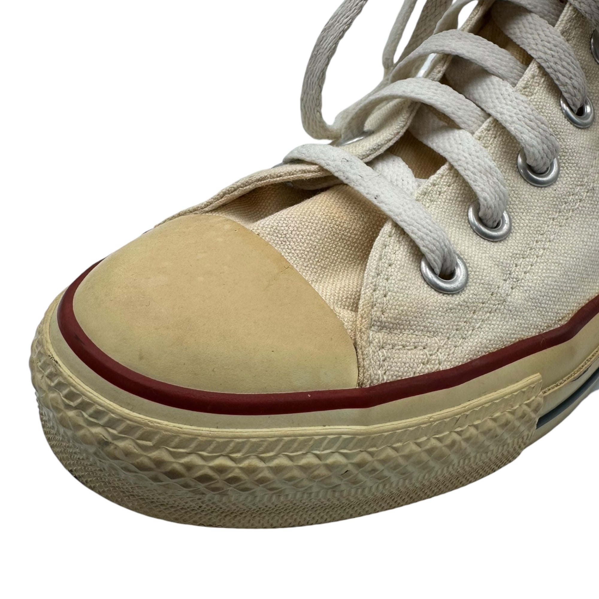 CONVERSE × KAMIKAZE(コンバース × カミカゼ) High-top All-Star Sneakers ハイカット オールスター スニーカー 27.5cm オフホワイト 原宿カミカゼリメイク