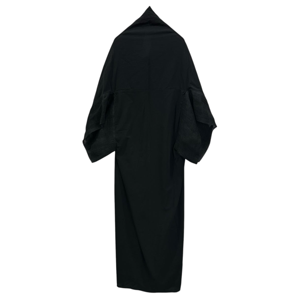 YOHJI YAMAMOTO(ヨウジヤマモト) Vintage Linen-Sleeve Zip-Up Dress ヴィンテージ リネン スリーブ ジップ アップ ワンピース FB-D78-101 S ブラック