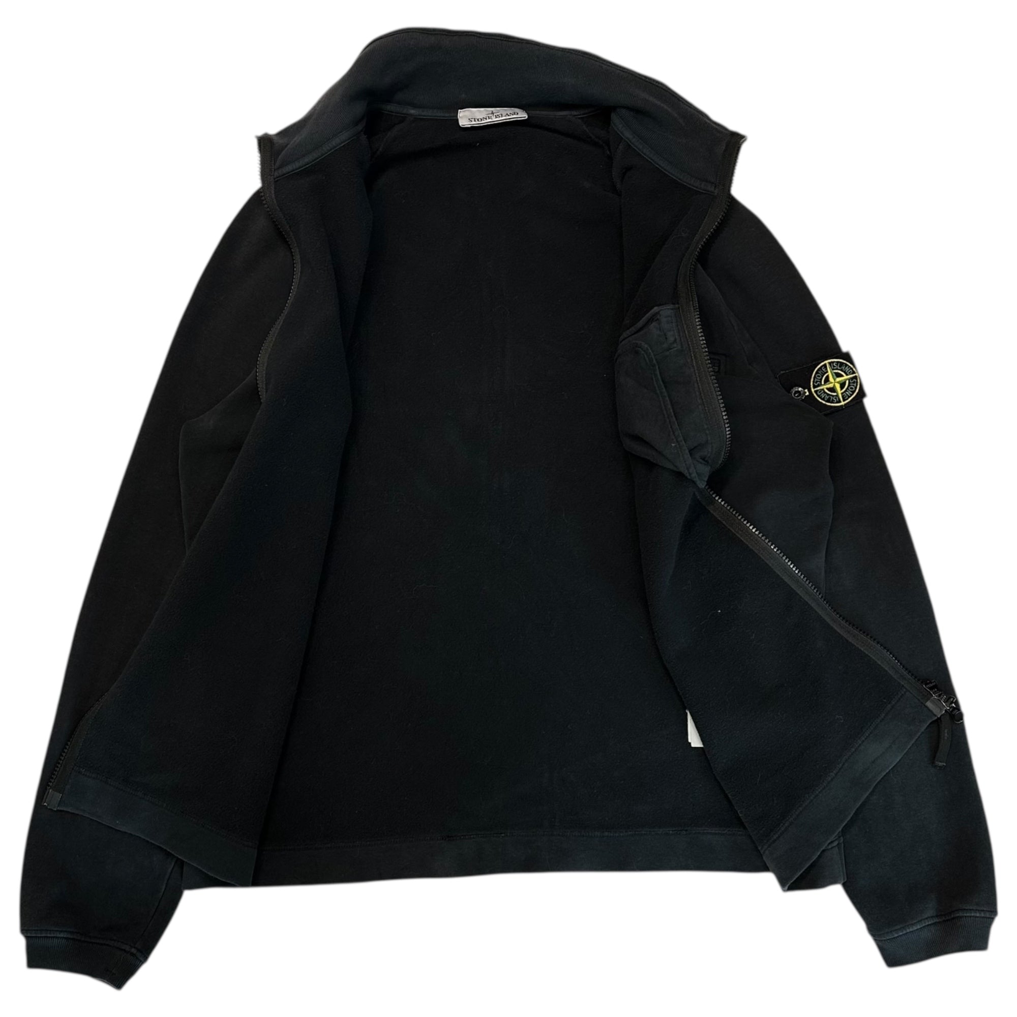 STONE ISLAND(ストーンアイランド) 22AW Compass Patch Zip Jacket コンパス パッチ ジップ ジャケット 771561151 L ブラック スウェット