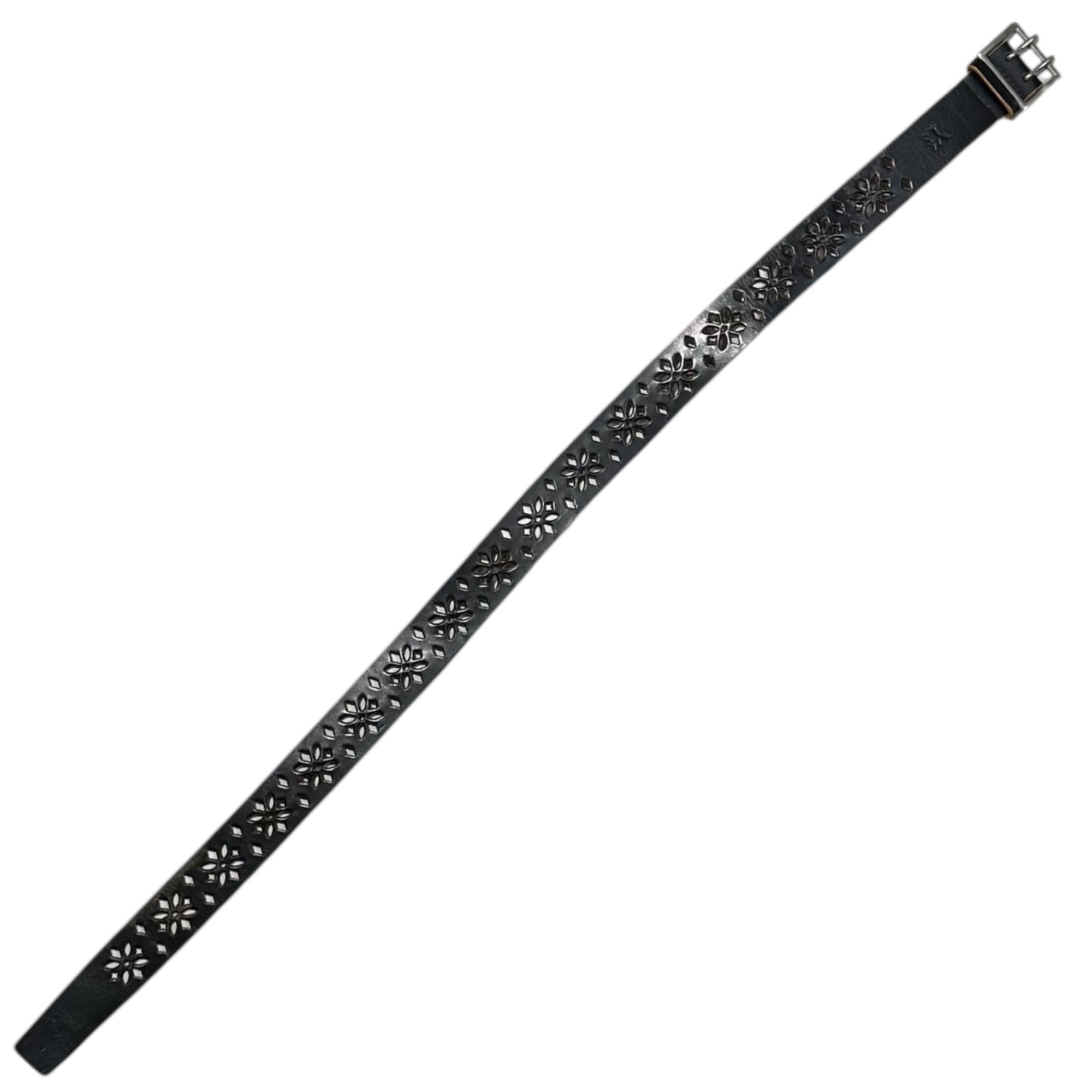 Y's(ワイズ) Flower Punching Leather Belt フラワー パンチング
