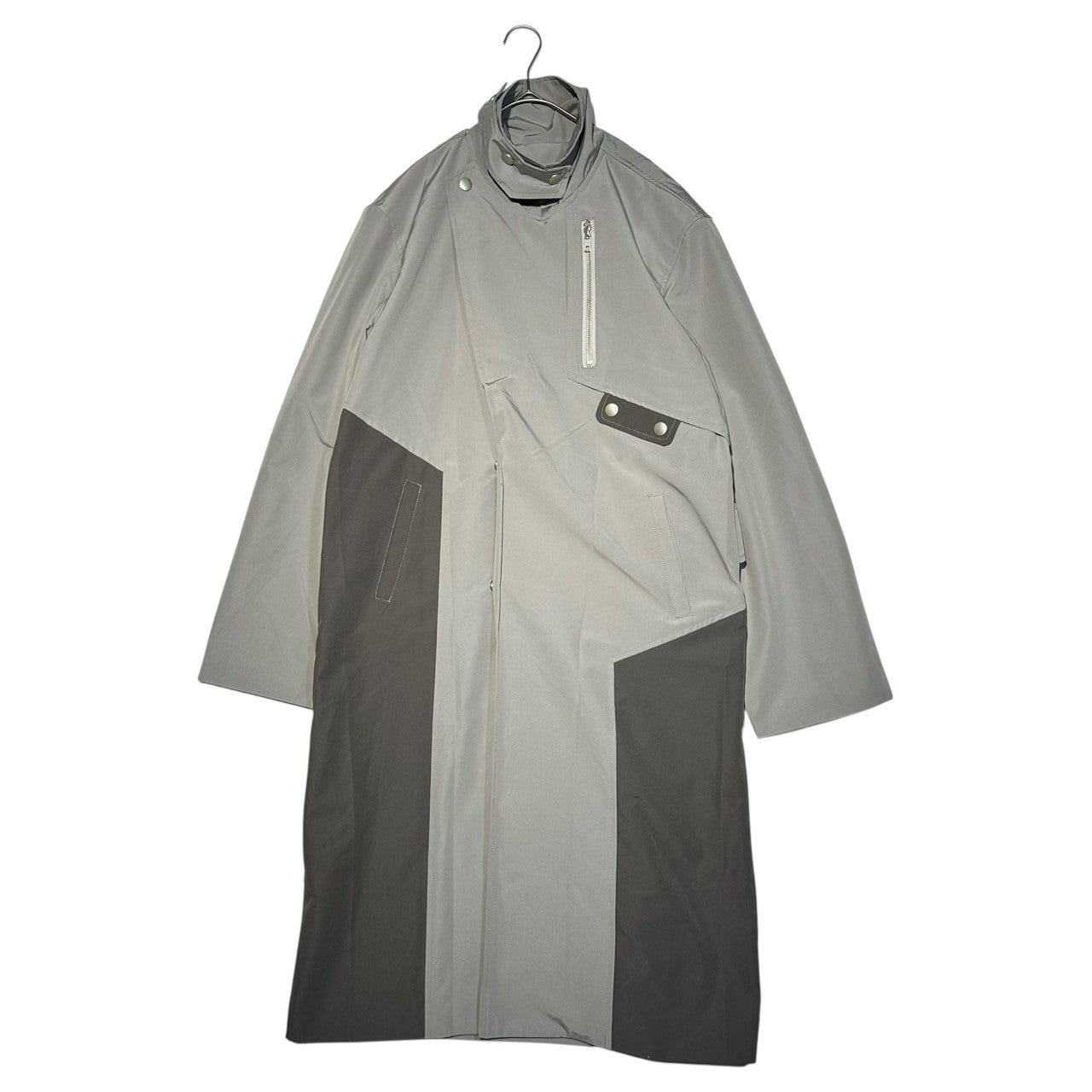 FULL OF SSUN CLOTHING(フルオブサンクロージング) 24AW LOREM IPSUM NYLON COAT ロレム イプサム ナイロン コート L程度 グレー