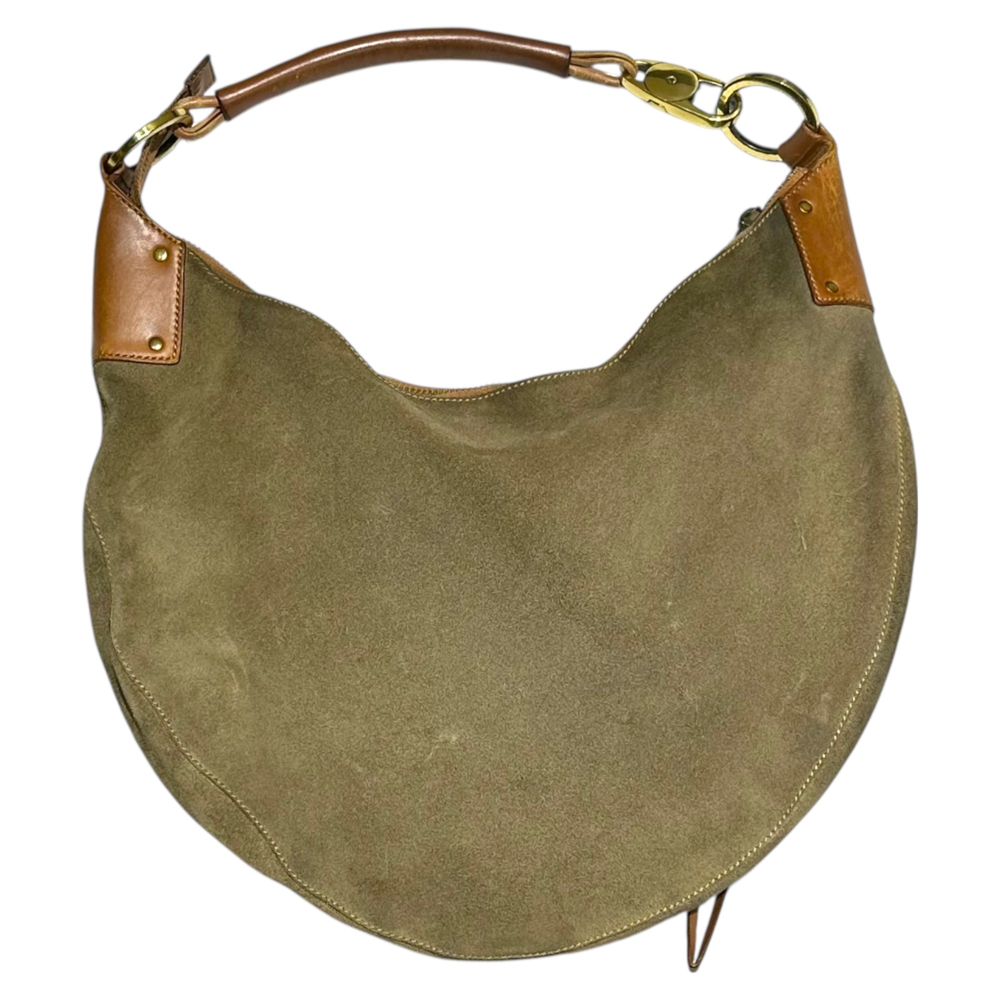 GUCCI(グッチ) Suede Leather One-Shoulder Bag スウェード レザー ワンショルダー バッグ 95726・214397 ベージュ×ブラウン OLD オールド