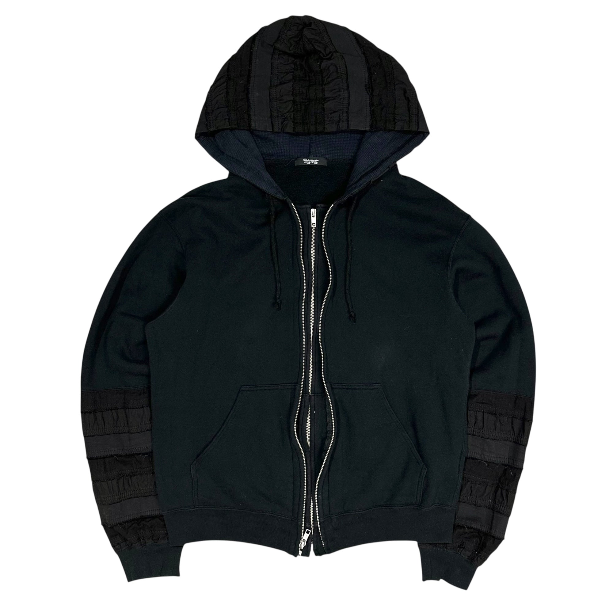 UNDERCOVERISM(アンダーカバイズム) 14SS SCAB Hagi Twin Zip Hoodie 青山限定 ハギ ツイン ジップ パーカー M9802 2 ブラック