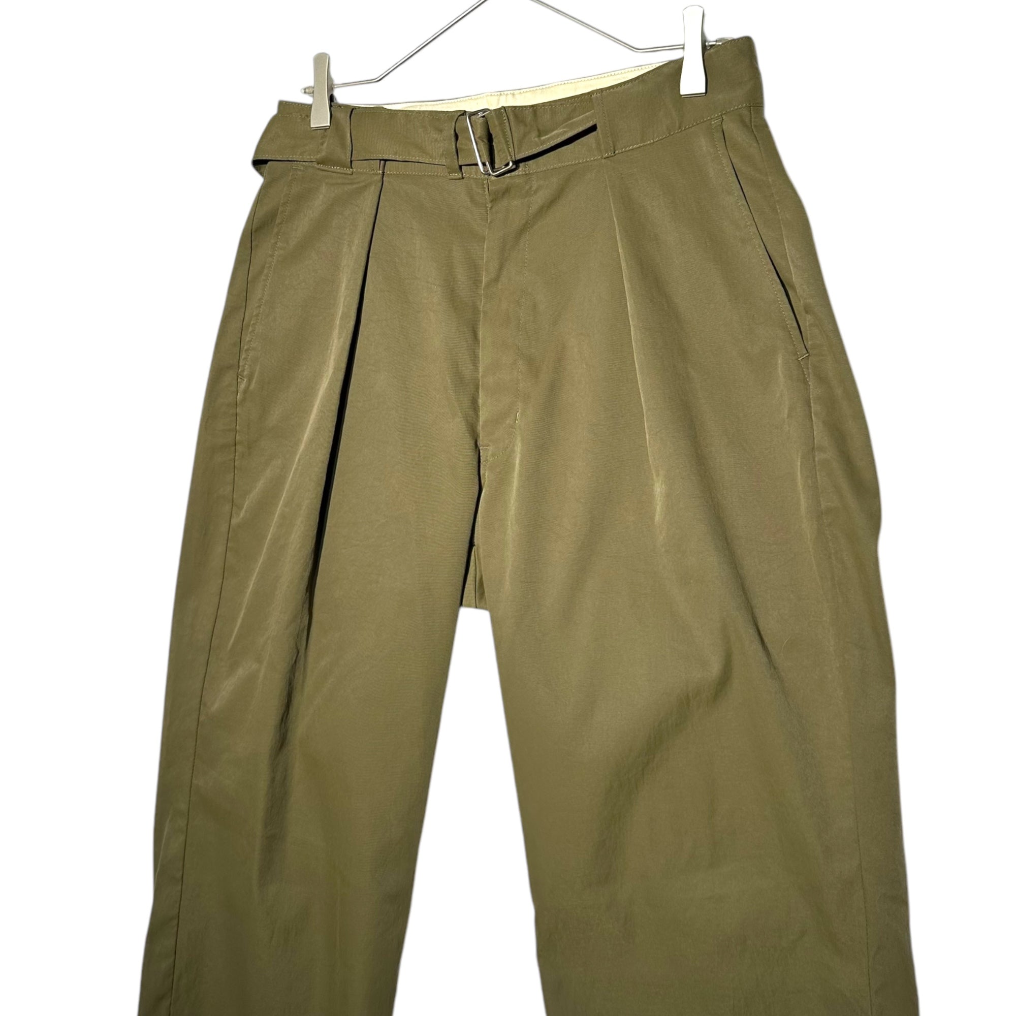 marka(マーカ) belted widework pants ベルテッド ワイドワーク パンツ M16D-24PT02C 1(S程度) カーキ