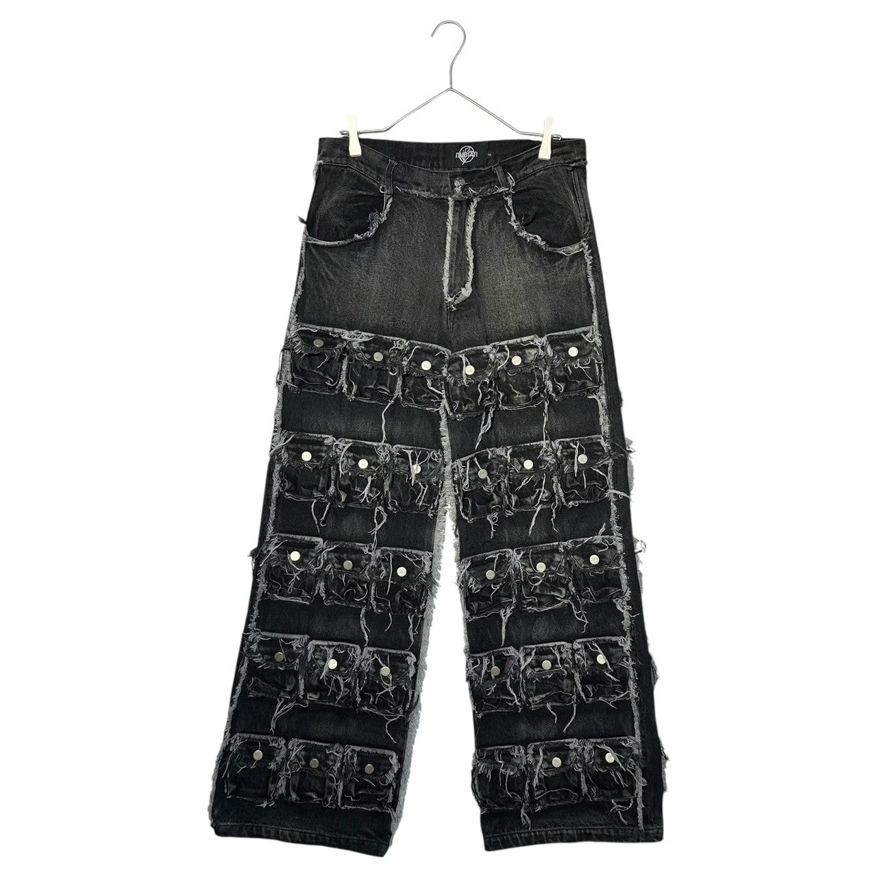 NO/FAITH STUDIOS(ノーフェイスストゥディオス) 64 POCKET PANTS (EXCLUSIVE) / GRY ポケット バギー デニム パンツ 64PP-GRY S グレー