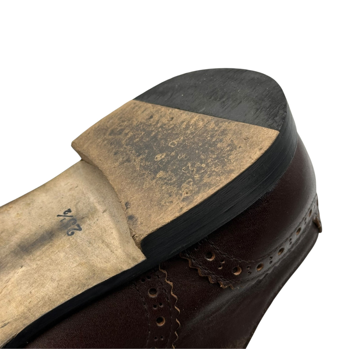 COMME des GARCONS HOMME PLUS(コムデギャルソンオムプリュス) Medallion Leather Shoes メダリオン レザー シューズ PM-K101 25.5cm ブラウン
