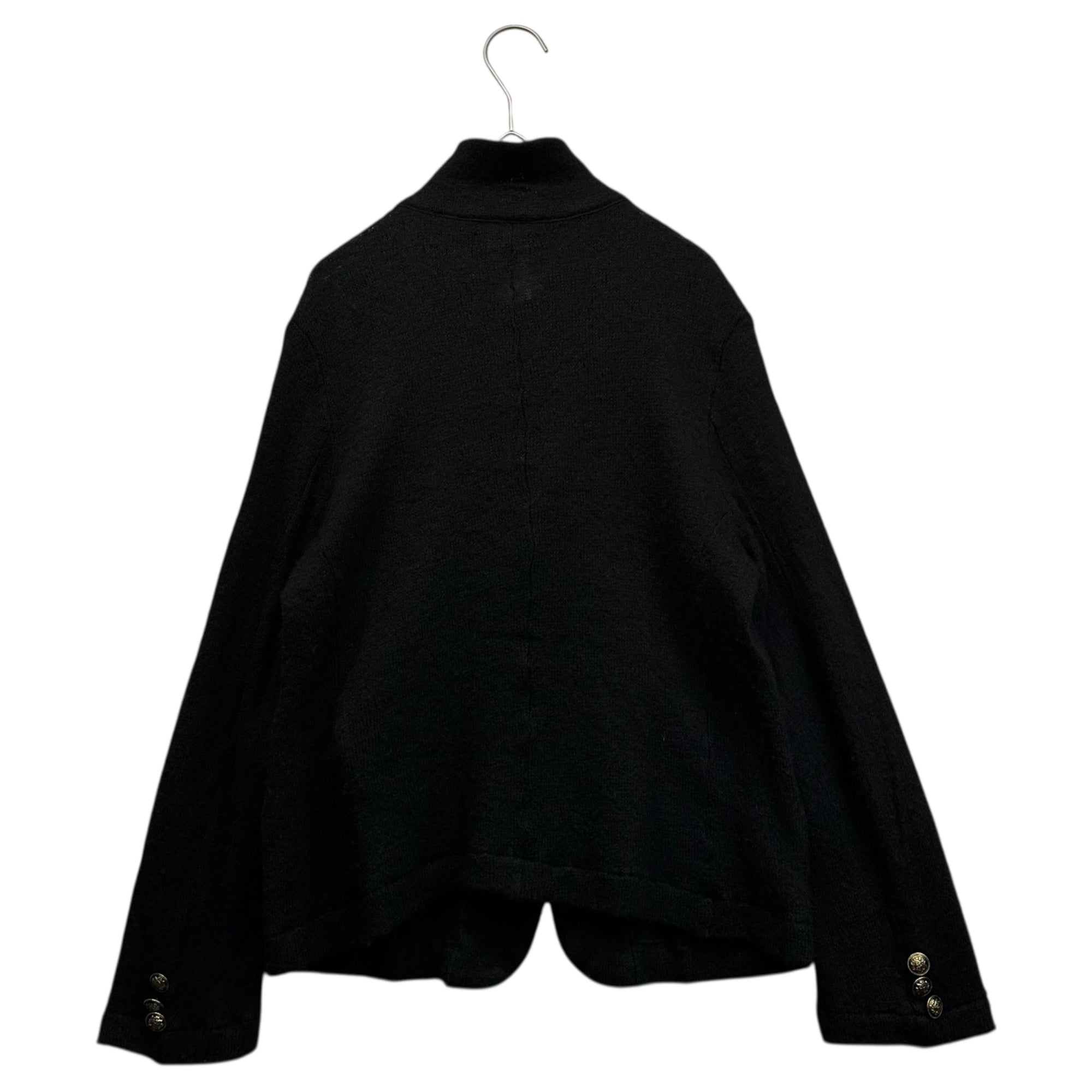 tricot COMME des GARCONS(トリココムデギャルソン) 11AW Mohair Blend Gold Button Wool Knit Jacket モヘア混 金ボタン ウール ニット ジャケット TH-T035 S ブラック×ゴールド AD2011