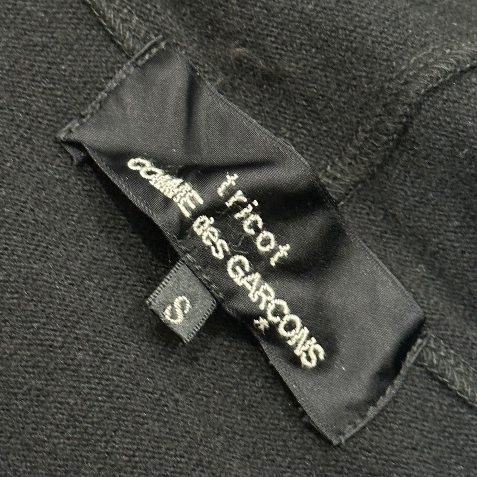 tricot COMME des GARCONS(トリココムデギャルソン) 2013AW Wool-cashmere knit full-zip hoodie ウール カシミヤ ニット ジップ パーカー TL-B015 S ブラック AD2013