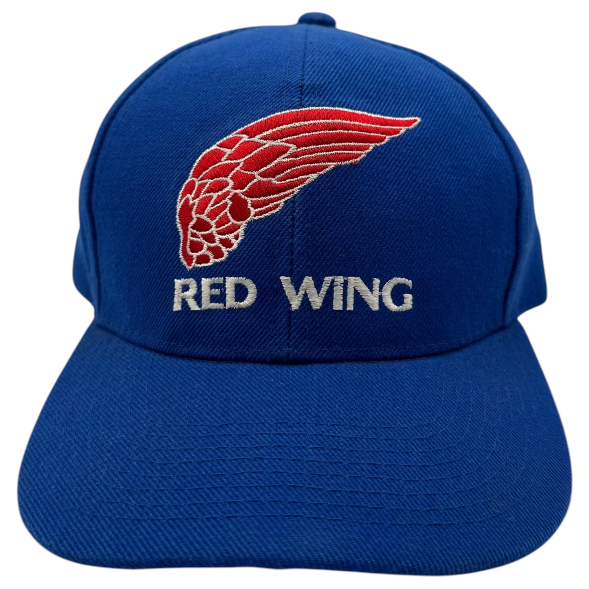 REDWING(レッドウィング) Feather tag embroidered 6-panel cap 羽タグ 刺繍 6パネル キャップ ブルー×レッド
