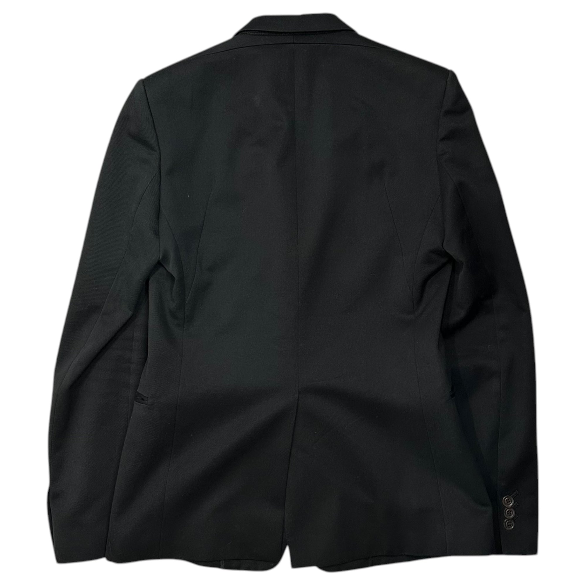 The Viridi-anne(ザヴィリディアン) 07AW Angora/Wool/Cotton Tailored Jacket アンゴラ ウール コットン 2B テーラード ジャケット VI-1087-06 2 ブラック 00's