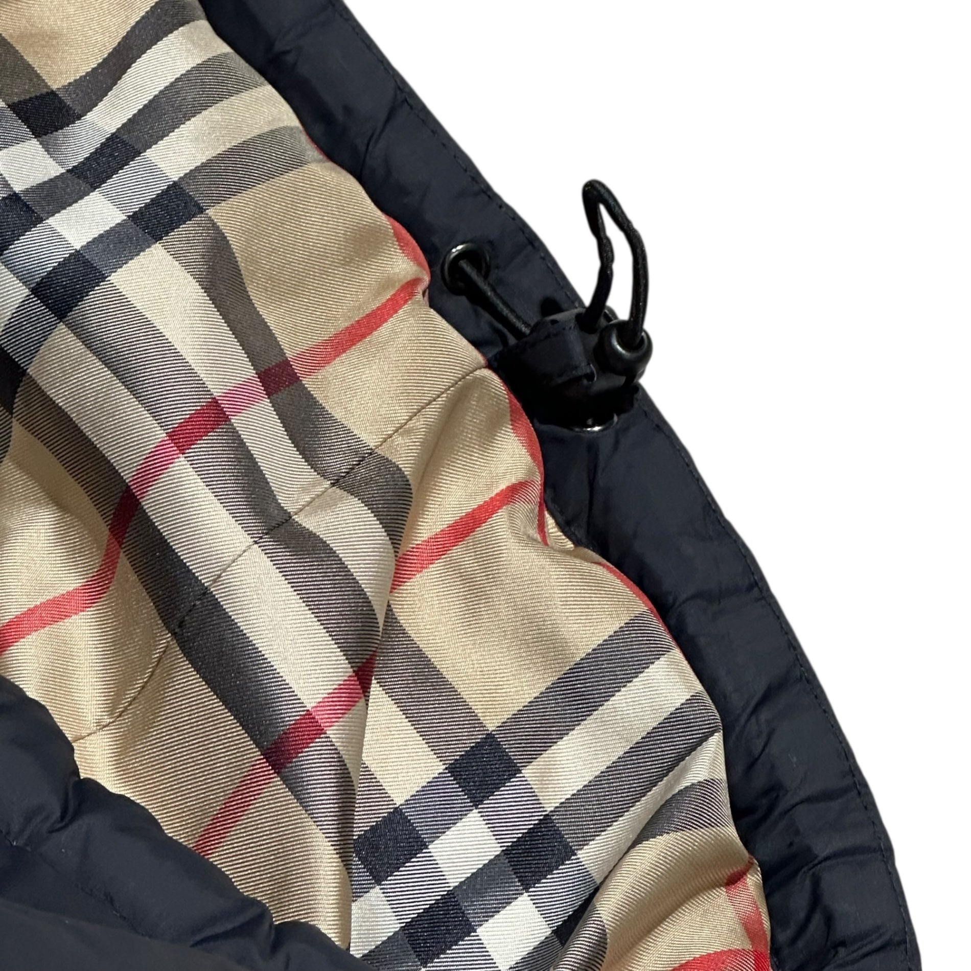 BURBERRY LONDON(バーバリーロンドン) 07AW Nova Check Lining Down Jacket ノヴァチェック ライニング ダウン ジャケット L ブラック LENNON