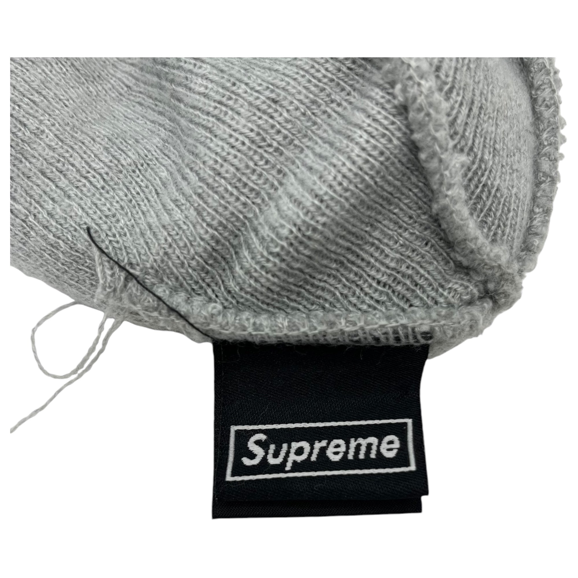 SUPREME×NEW ERA(シュプリーム×ニューエラ) Box Logo Beanie bandana ボックスロゴ ビーニー バンダナ  グレー×ネイビー