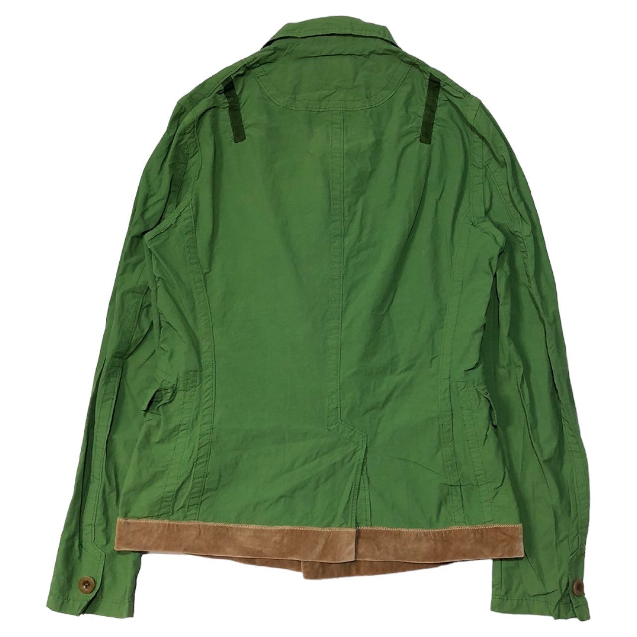 kolor(カラー) 14SS Velor switching nylon jacket ベロア 切替 ナイロン ジャケット 14SCM-J02102 SIZE 1(S) グリーン